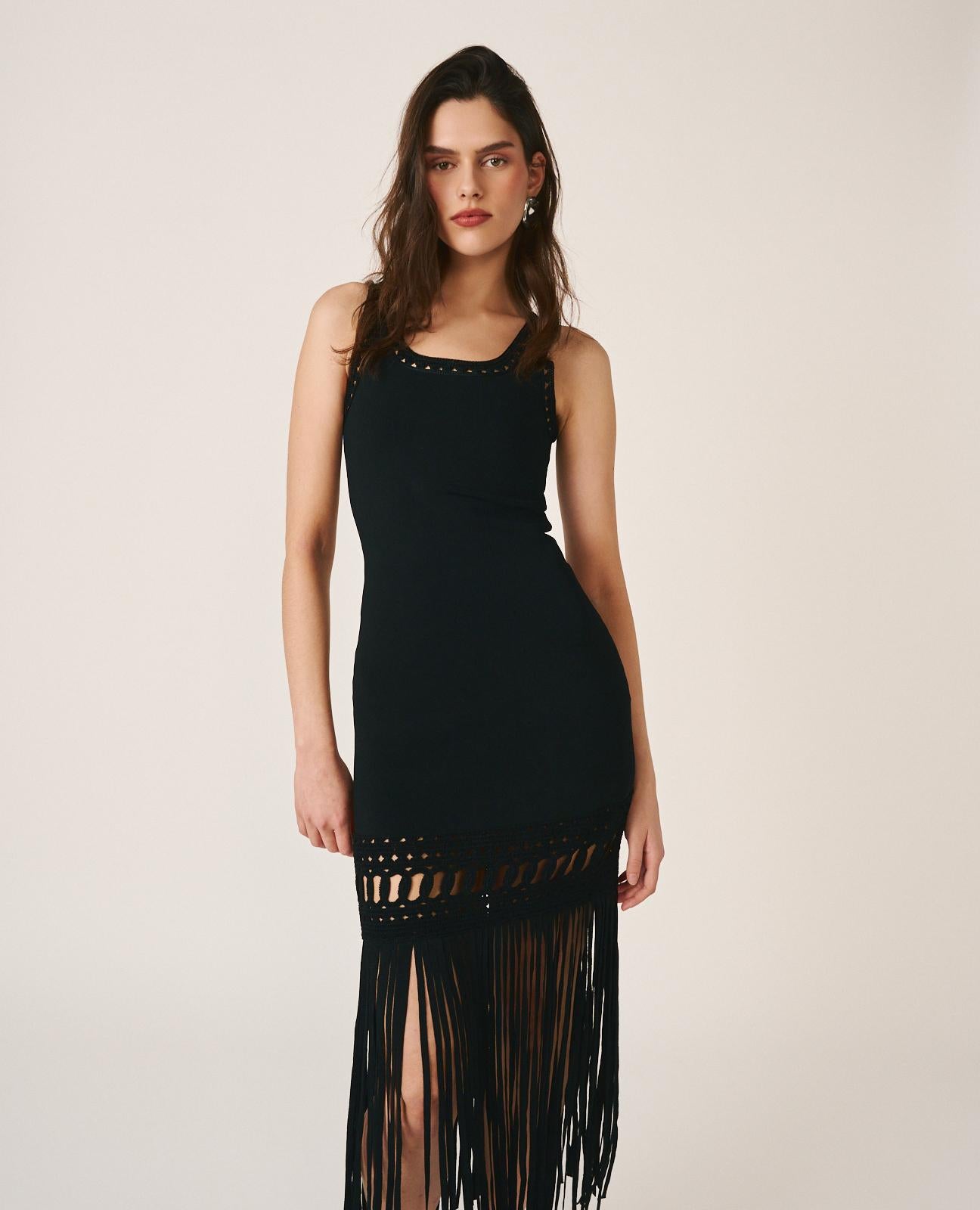 VESTIDO PUNTO FLECOS