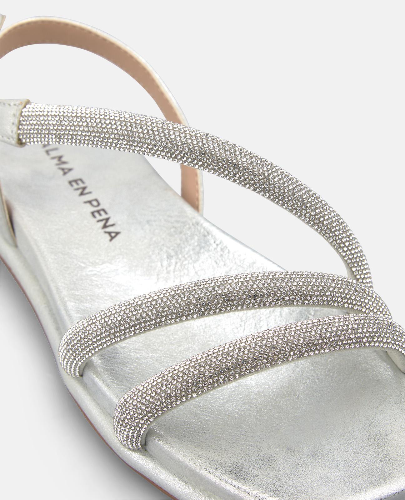 SANDALIA PLANA TIRA MULTIPLE