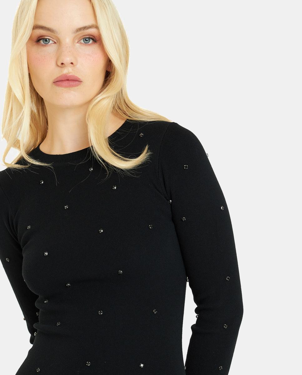 LONG DRESS WITH RHINESTONES