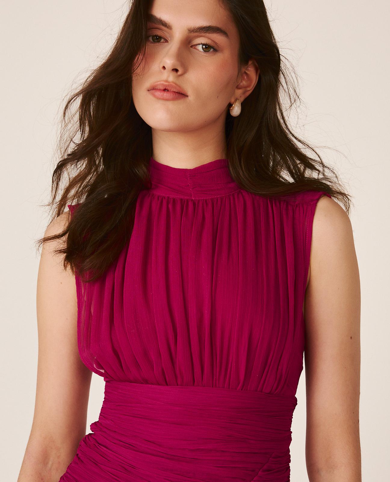 LONG DRESS WITH RUFFLES