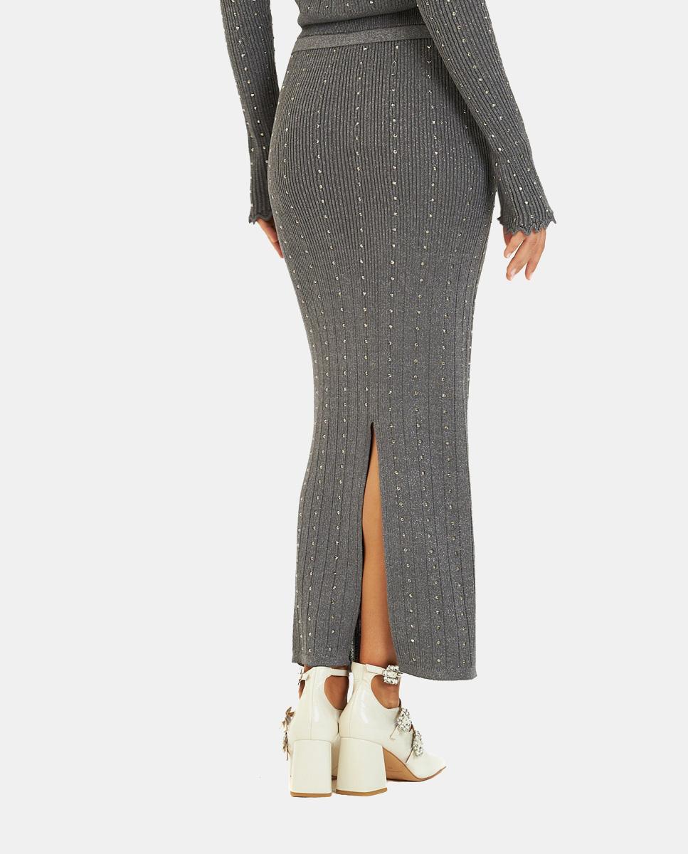 JUPE EN MAILLE MÉTALLIQUE