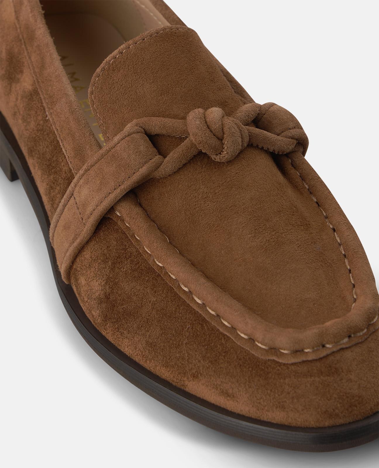 MOCASÍN ANTE CON DETALLE NUDO
