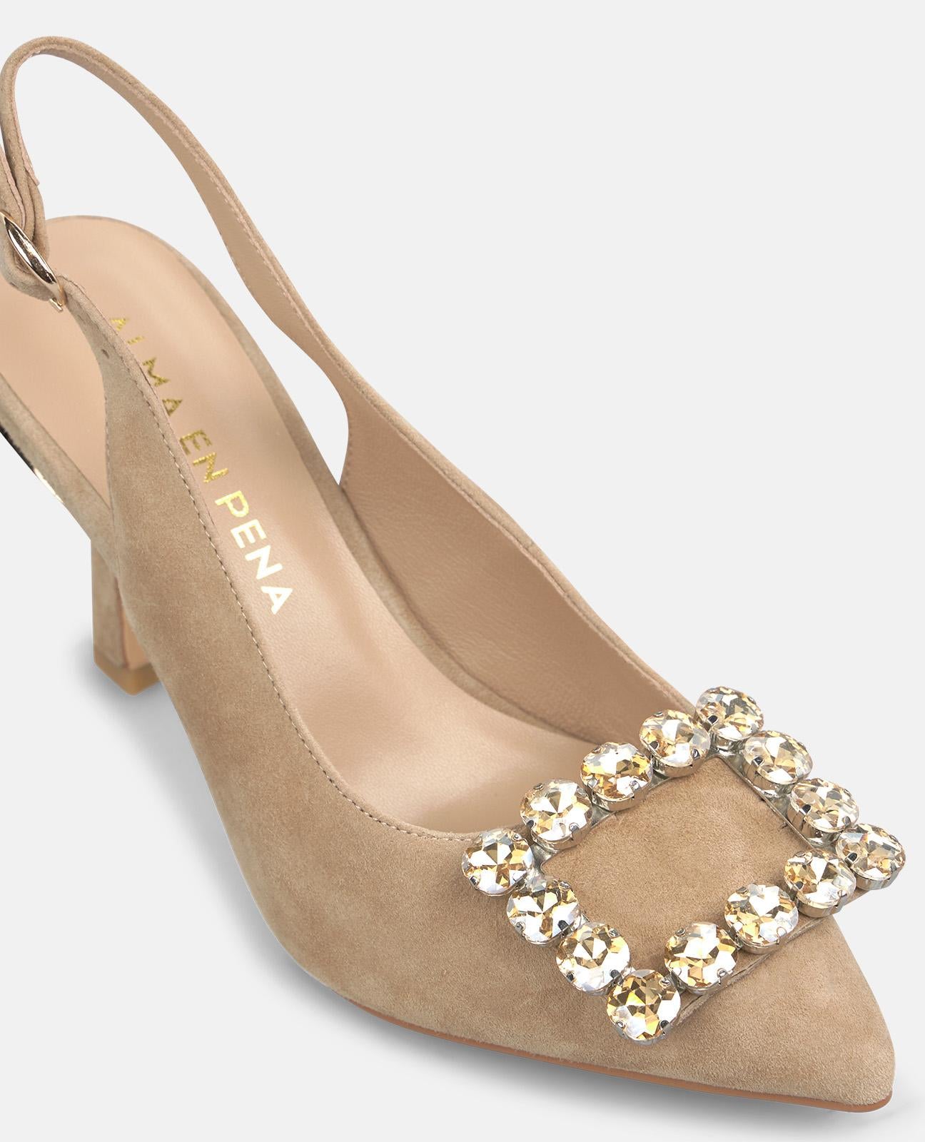 SALON DESTALONADO CON HEBILLA PEDRERIA