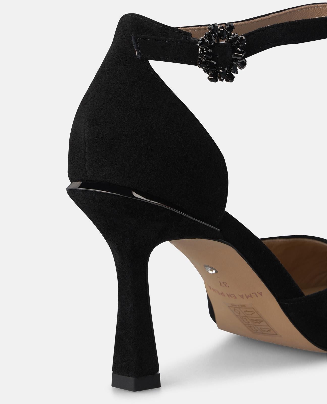 ZAPATO TACÓN ANTE CON CIERRE PULSERA