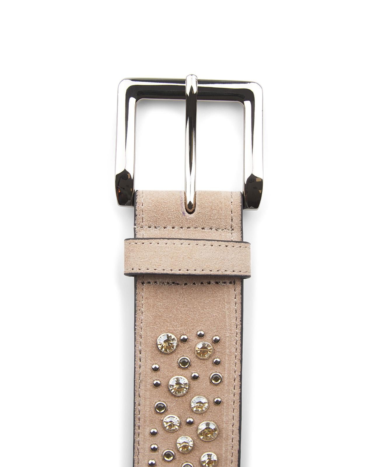 BEADED LEATHER BELT