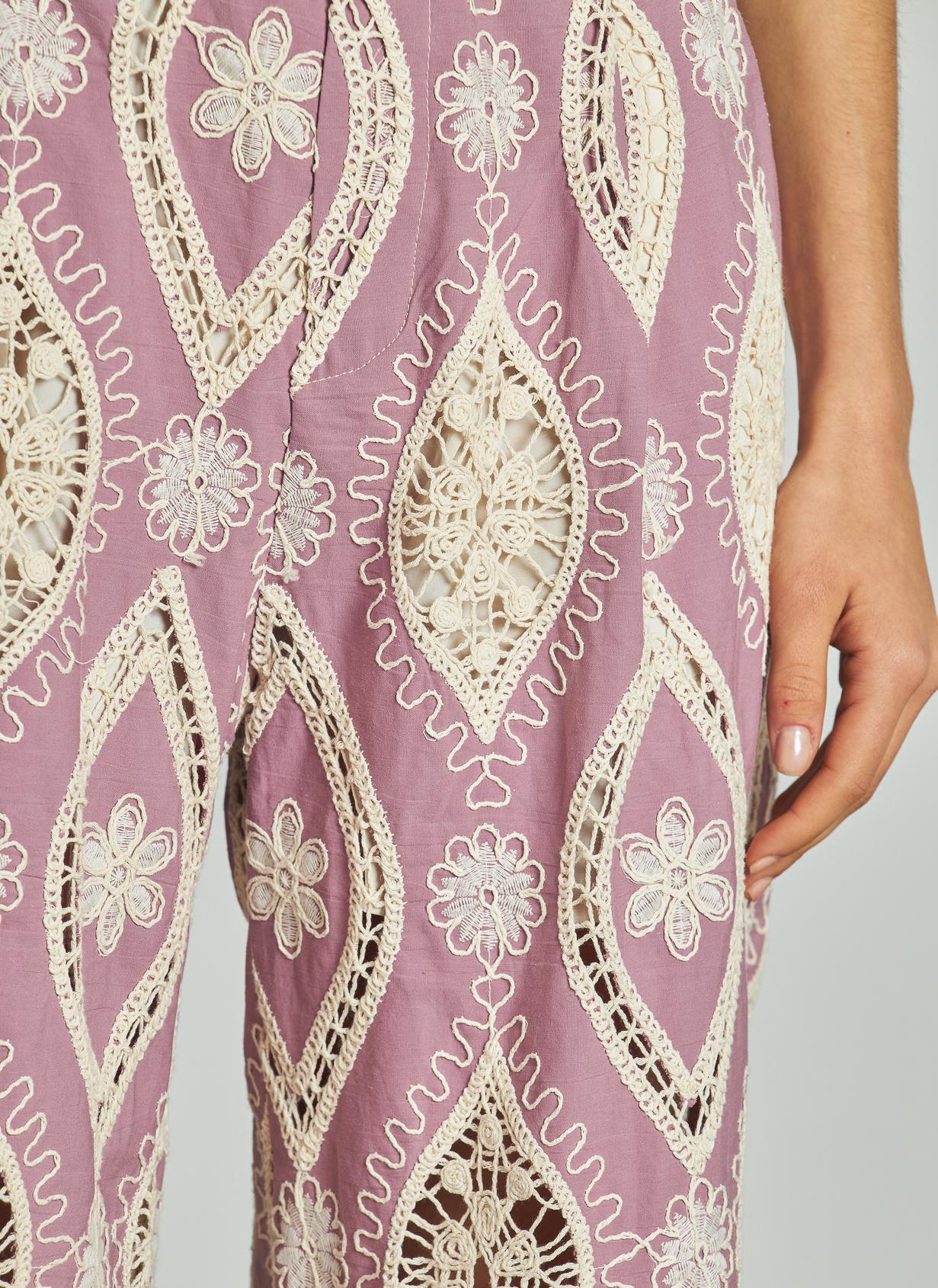 PANTALÓN LARGO BORDADO