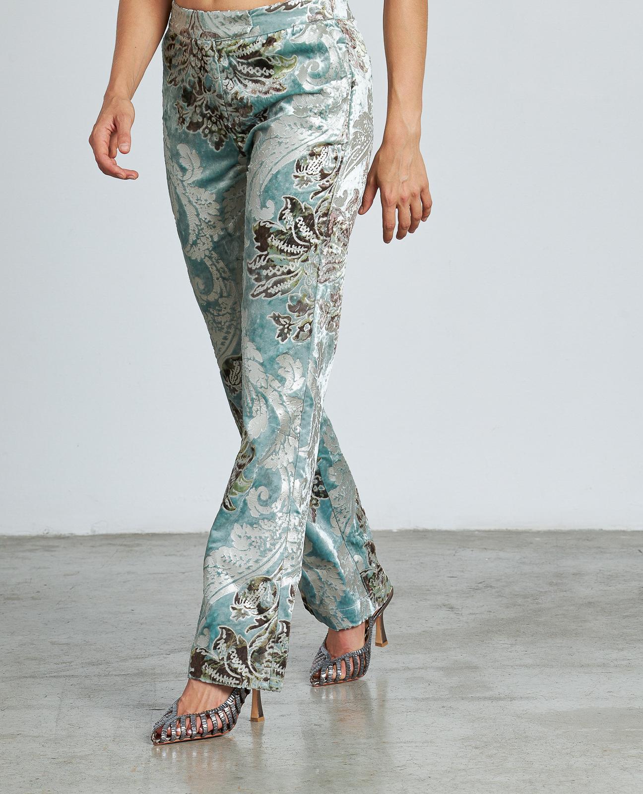 PANTALÓN RECTO EFECTO TERCIOPELO