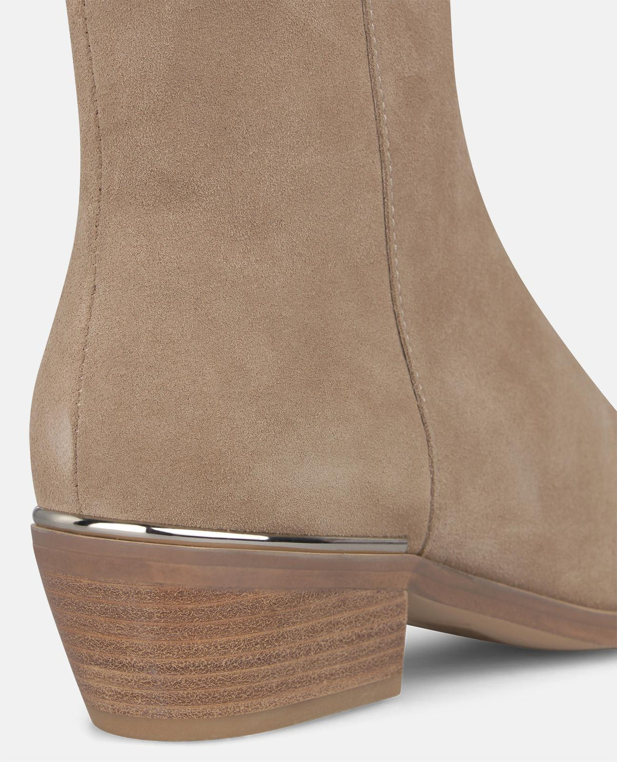 SUEDE ANKLE BOOTS WITH A ZIPPER CLOSURE