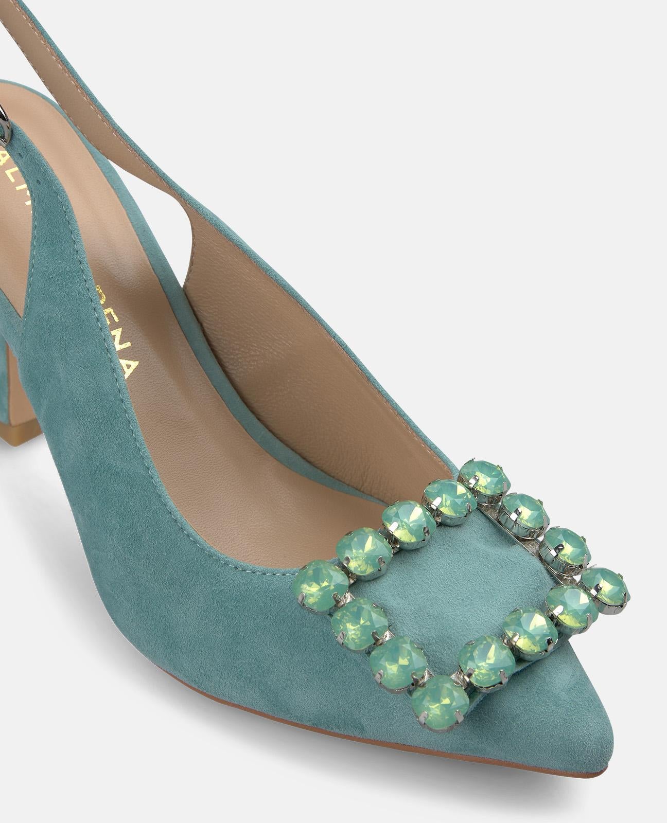 SALON DESTALONADO CON HEBILLA PEDRERIA