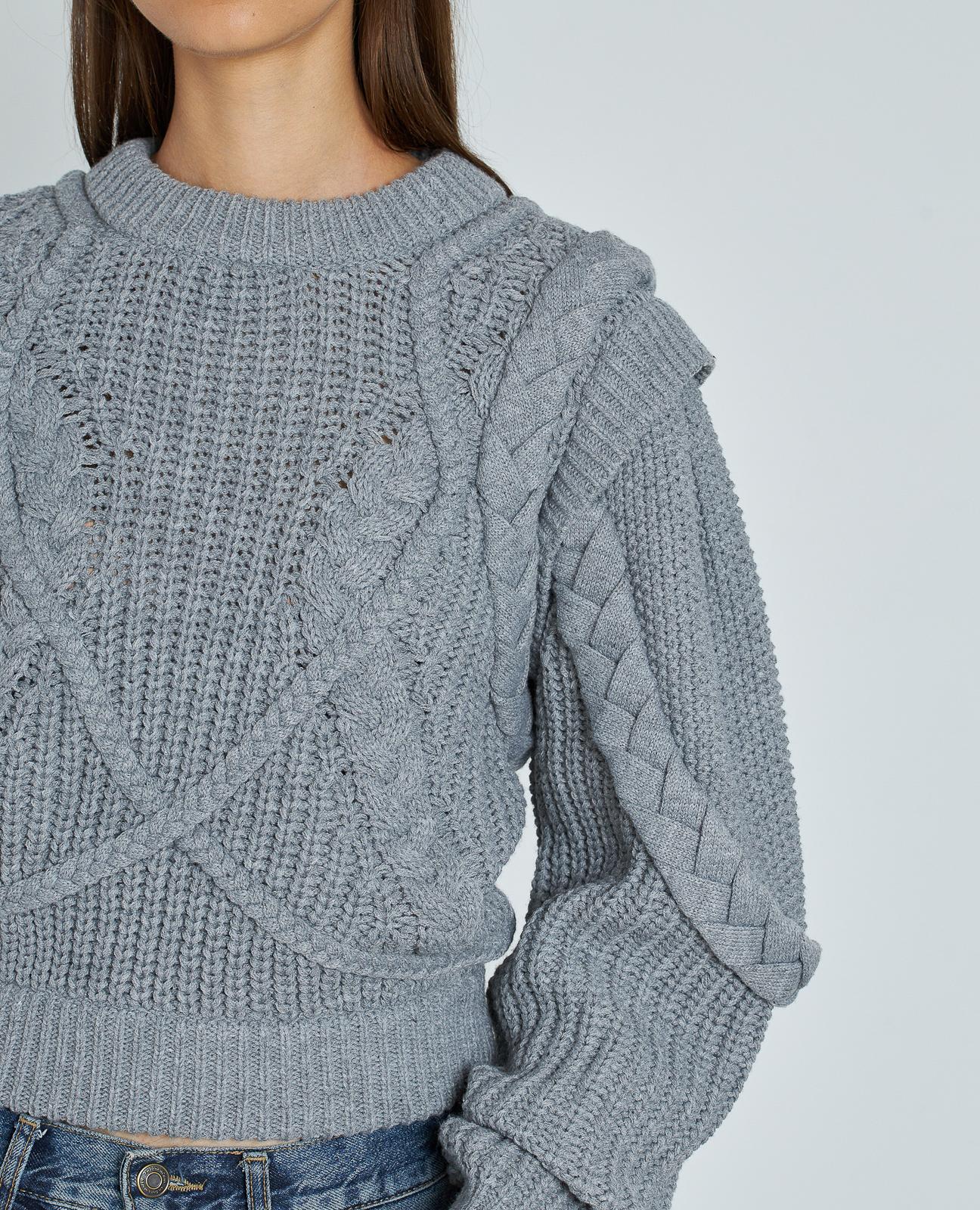 BRAIDED KNITTED SWEATER