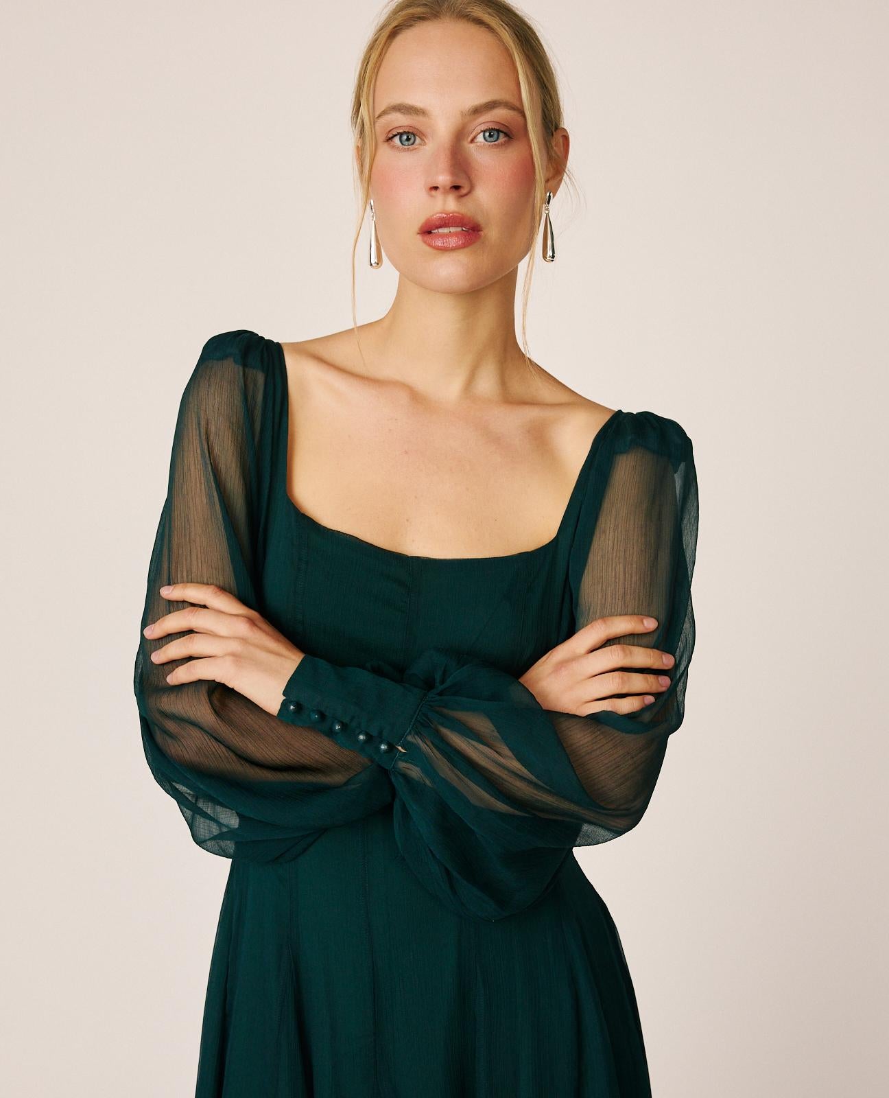 VESTIDO LARGO GASA