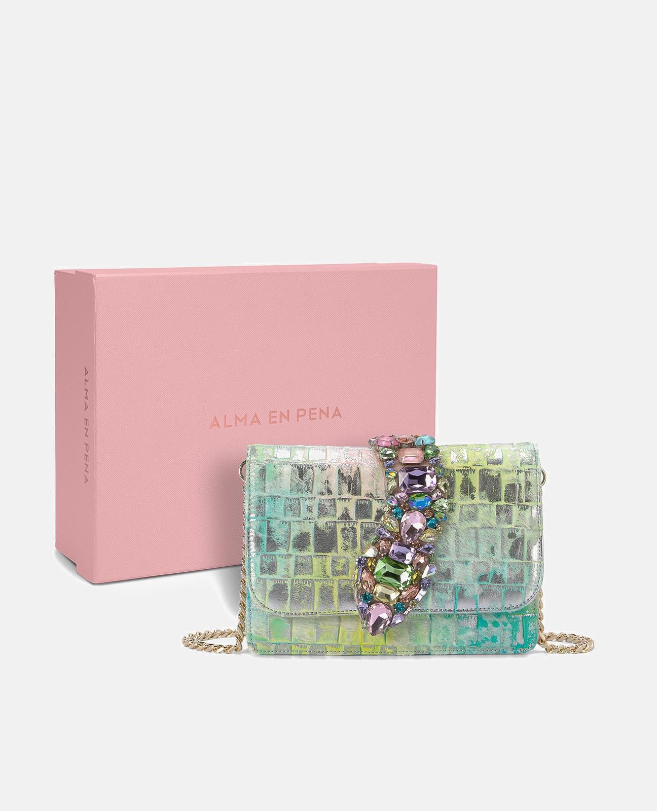 BOLSO BANDOLERA SOLAPA SERPIENTE