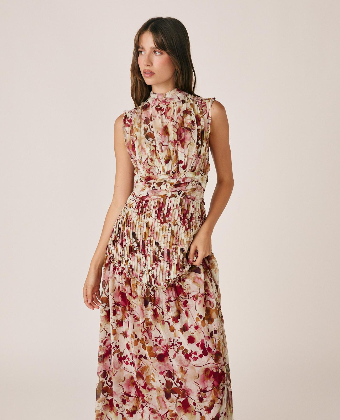 VESTIDO LARGO FLORAL
