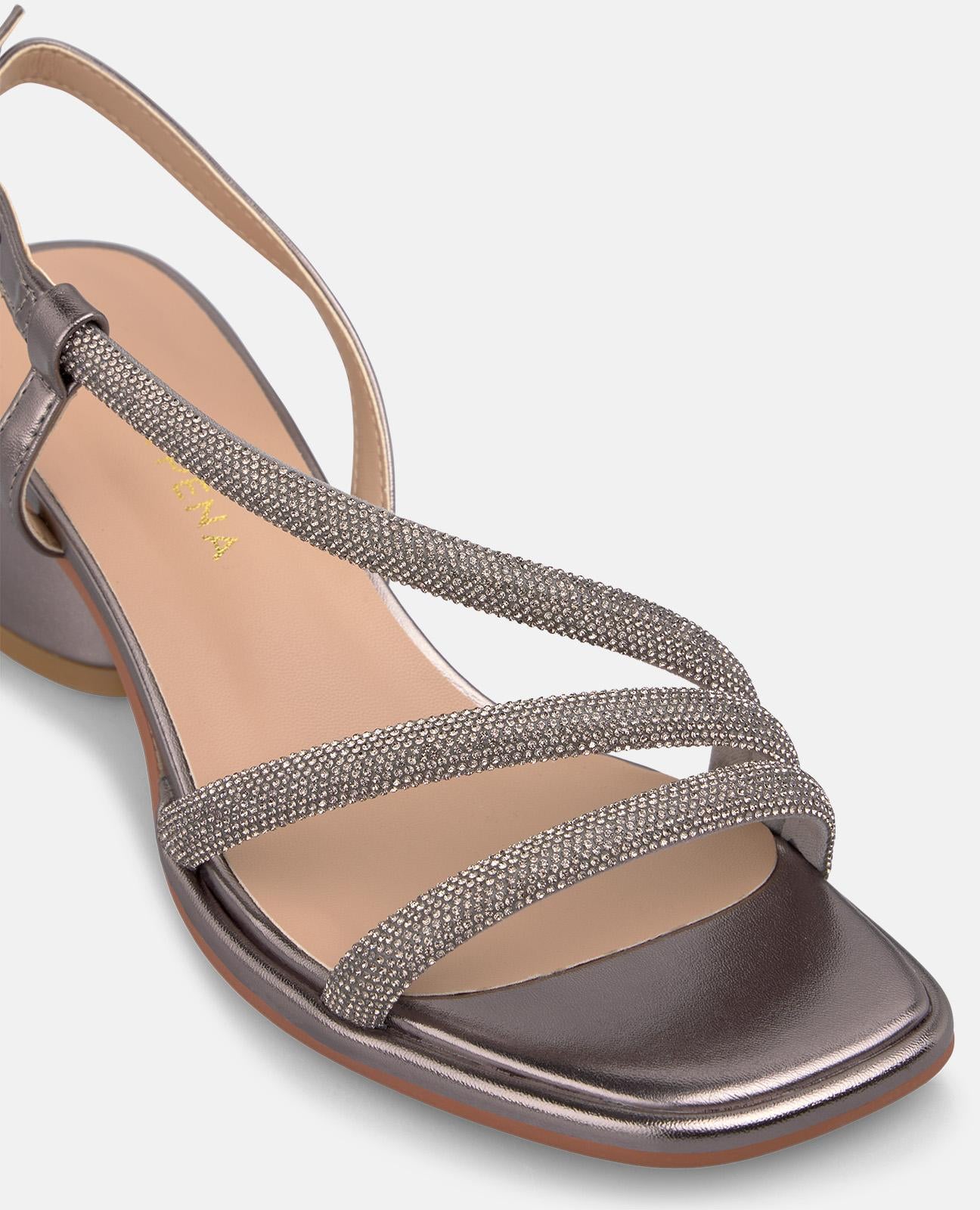 SANDALIA TACON MEDIO TIRA TUBULAR