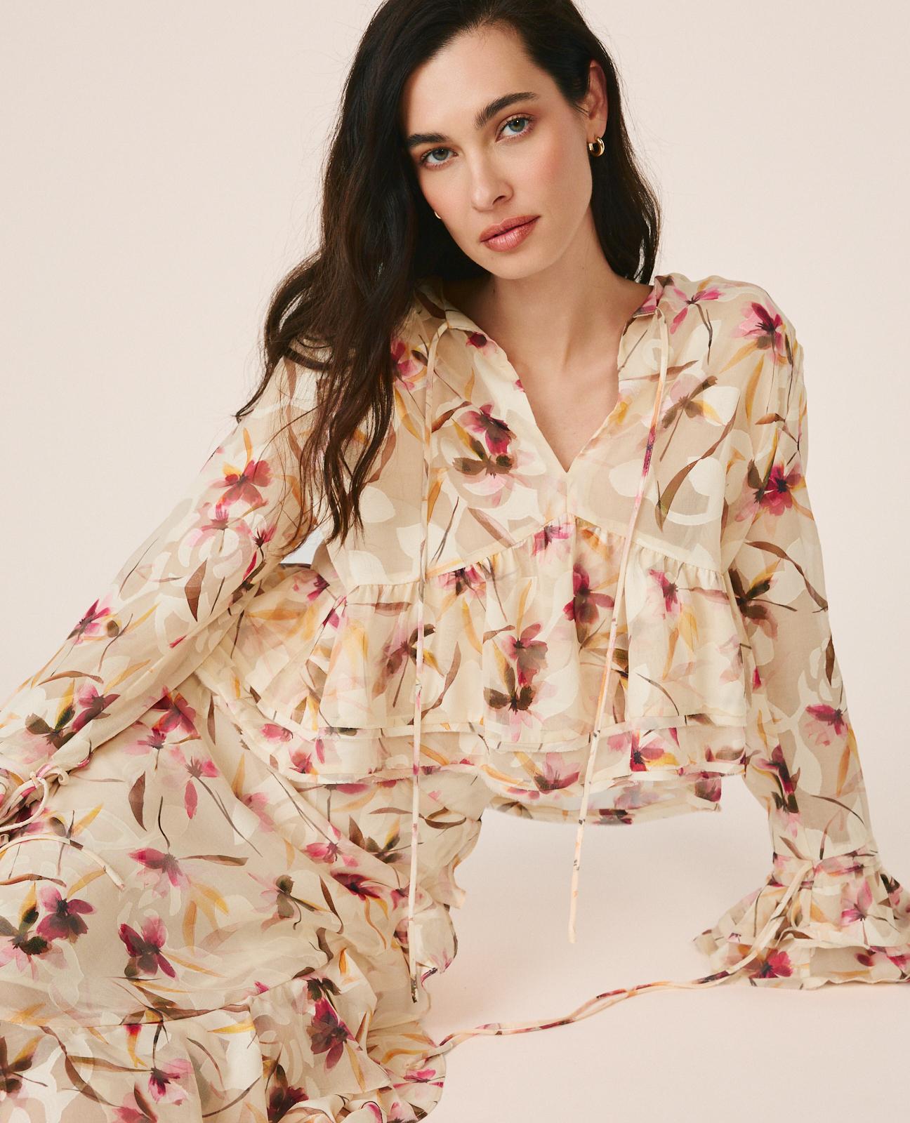 BLUSA FLUIDA FLORAL