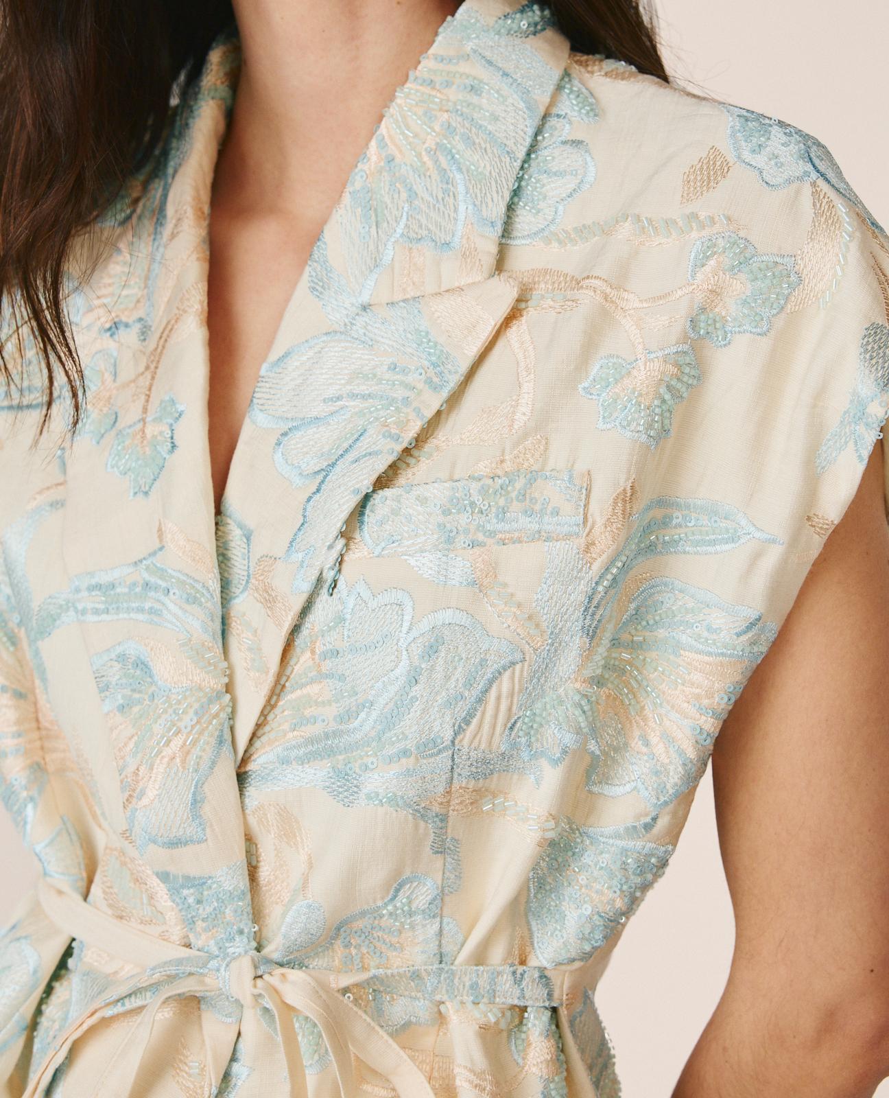 CHALECO BORDADO CUENTAS