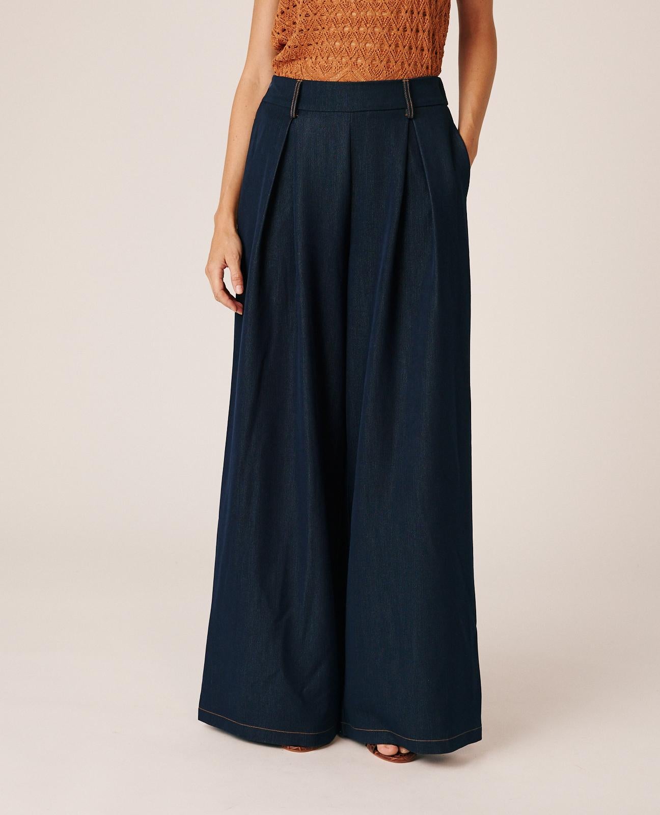 PANTALÓN DENIM WIDE LEG