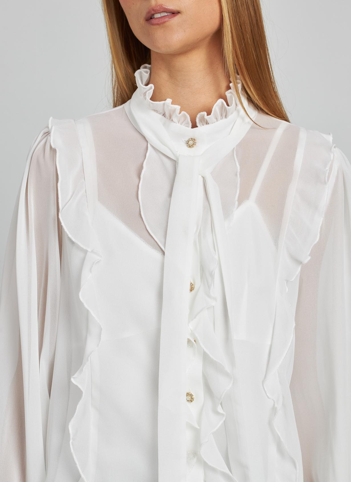 CHEMISE FLUIDE AVEC NOEUD