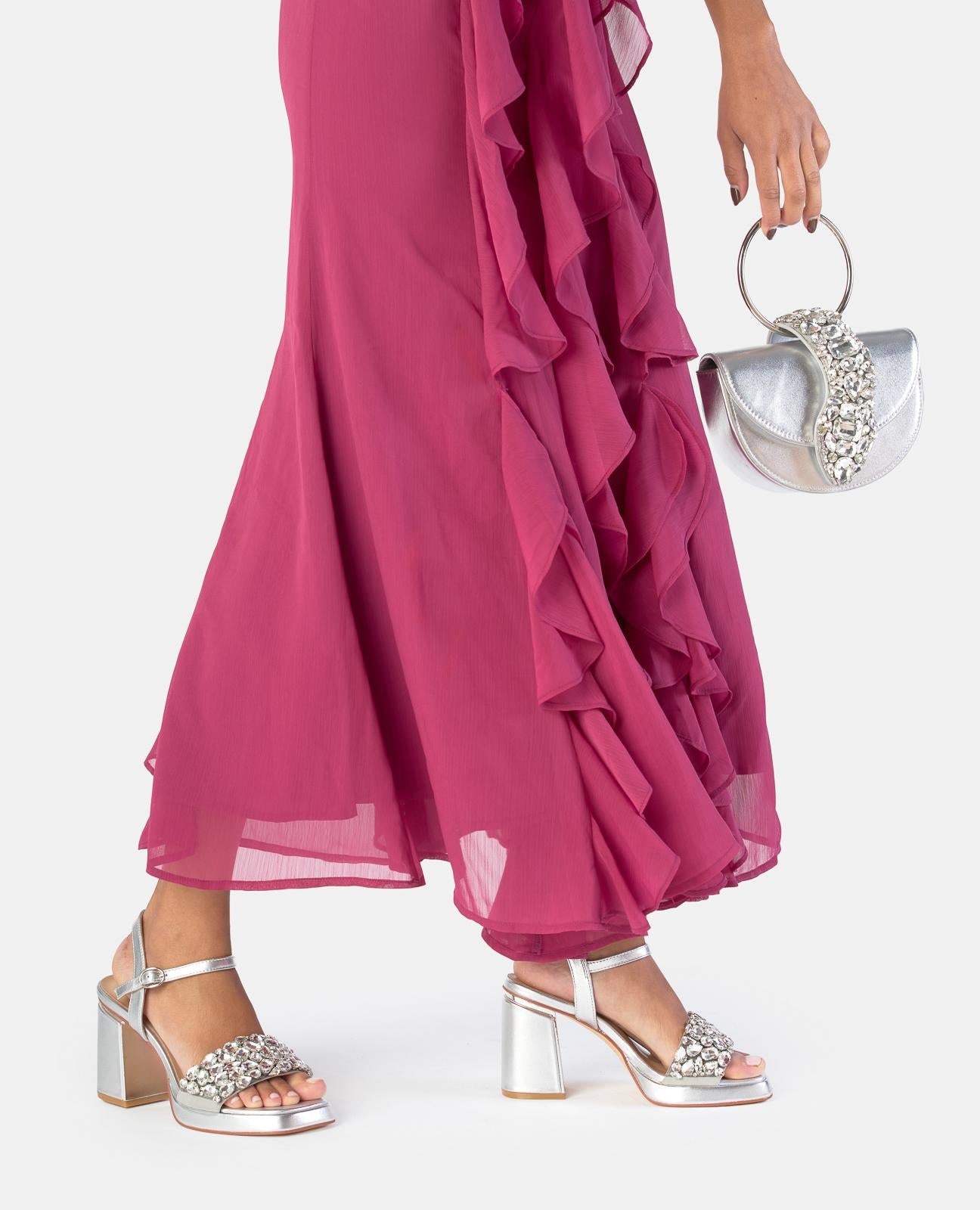 SANDALIA PEDRERIA FRONTAL