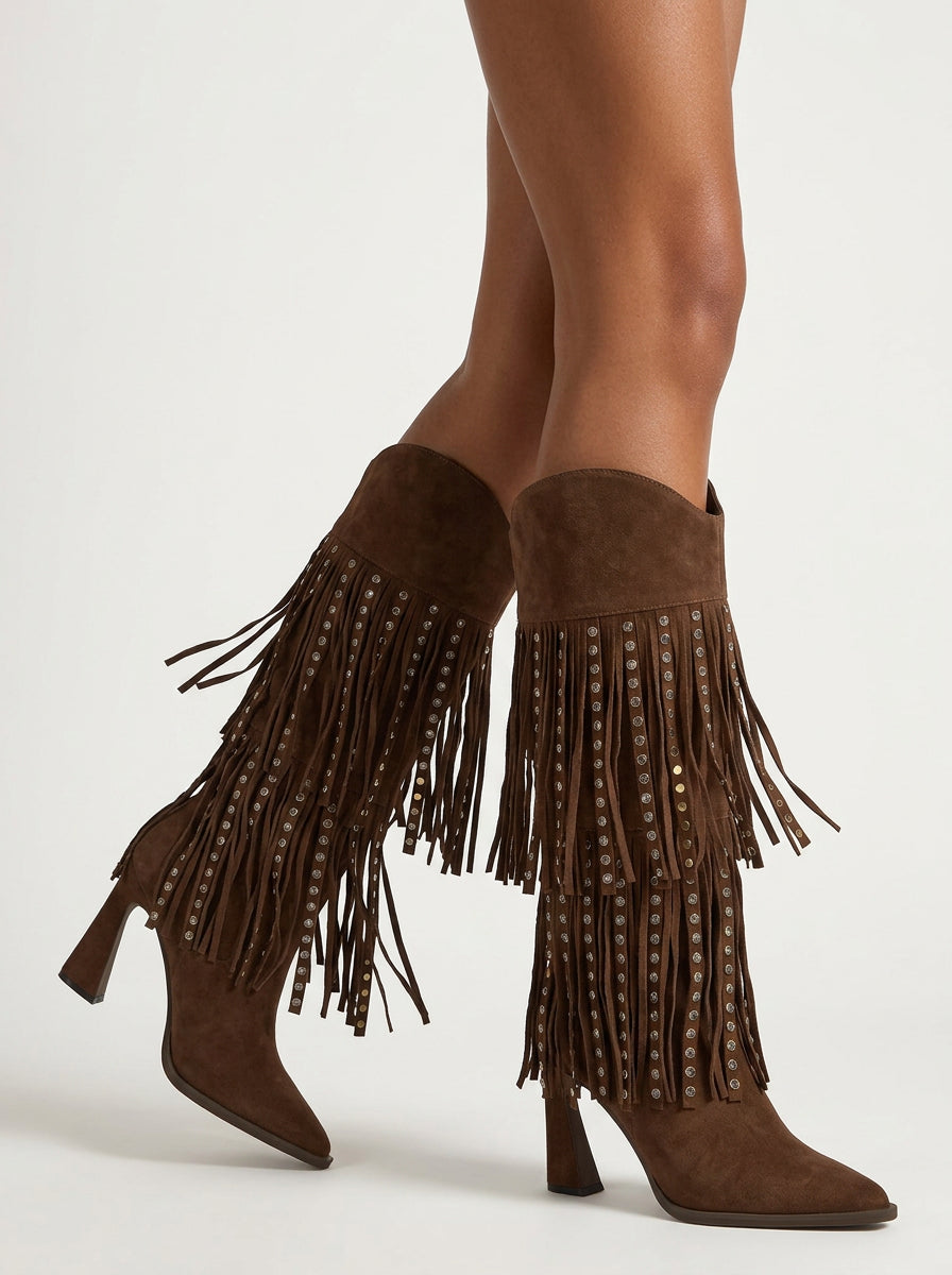 BOTA COWBOY DE ANTE CON FLECOS