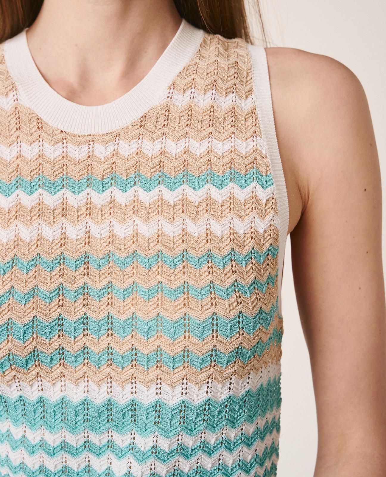 VESTIDO SIN MANGAS PUNTO