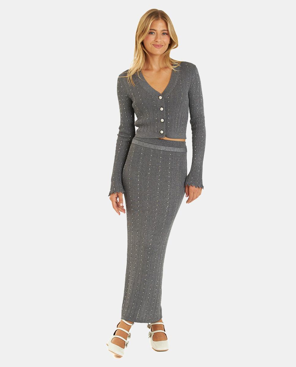 JUPE EN MAILLE MÉTALLIQUE