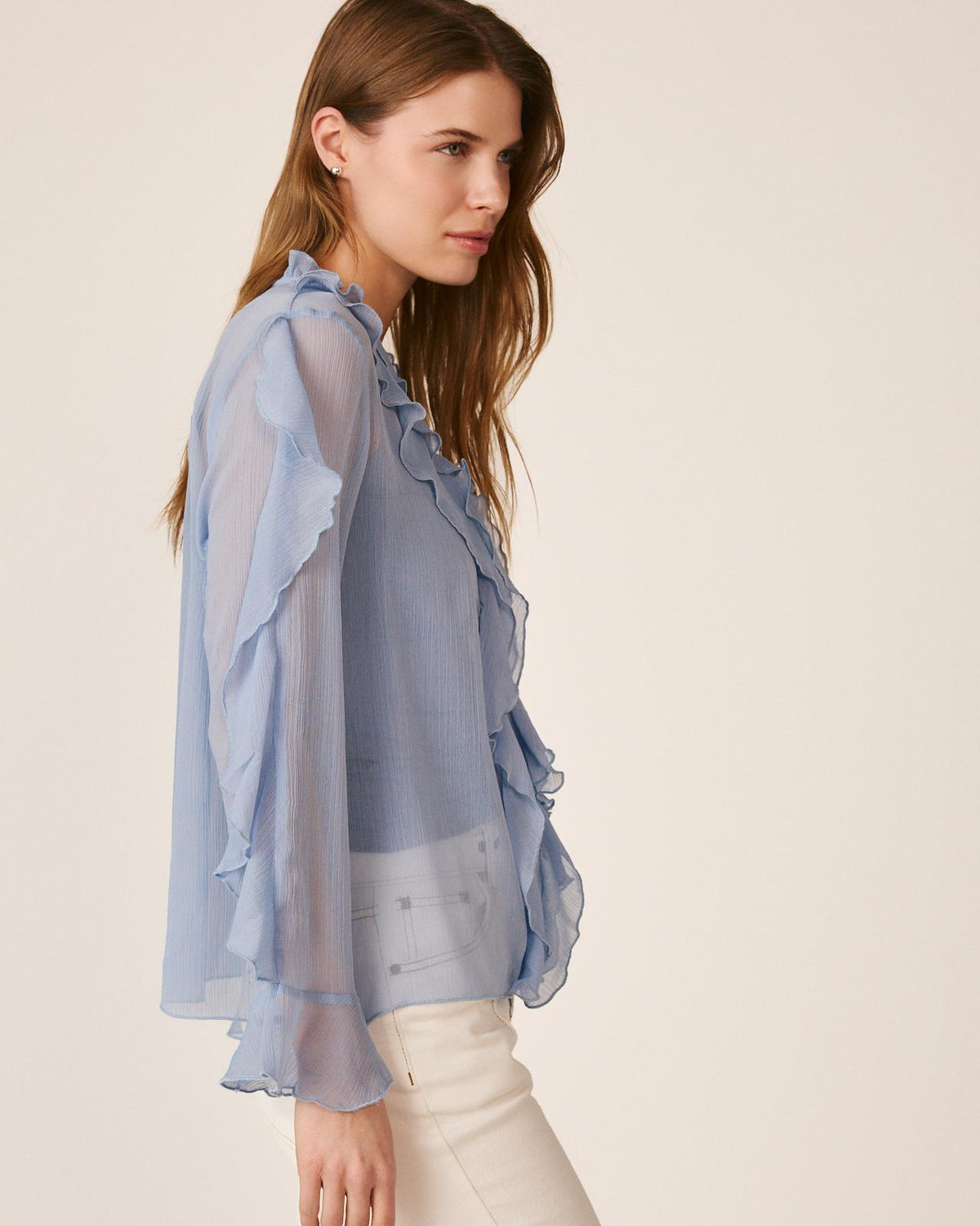 BLOUSE WITH RUFFLES