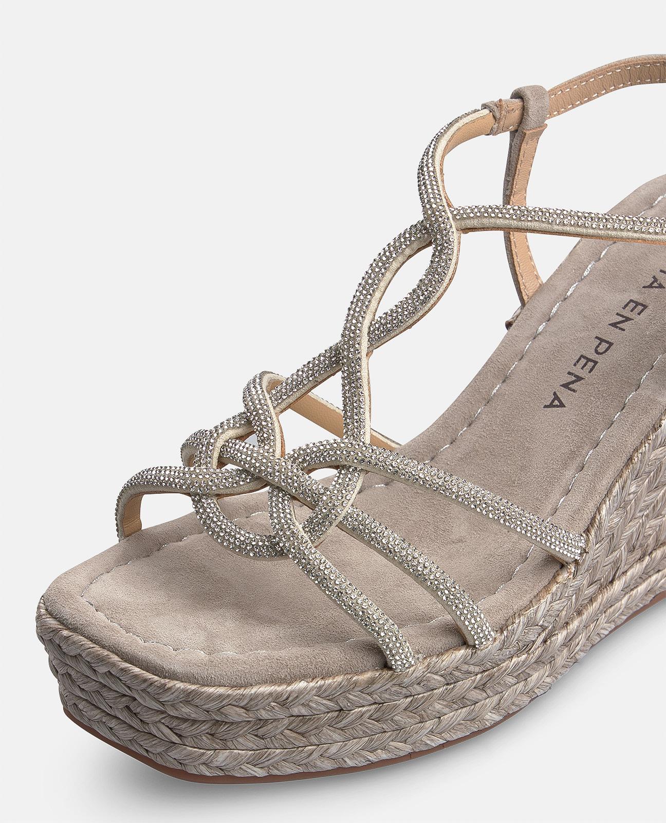 CUÑA TIRAS ENTRELAZADAS