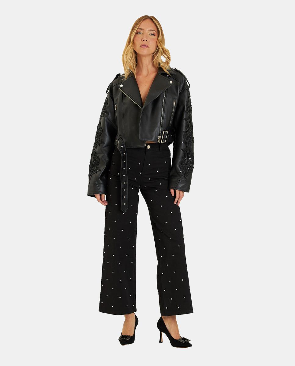 LONG JEANS WITH GLITTER