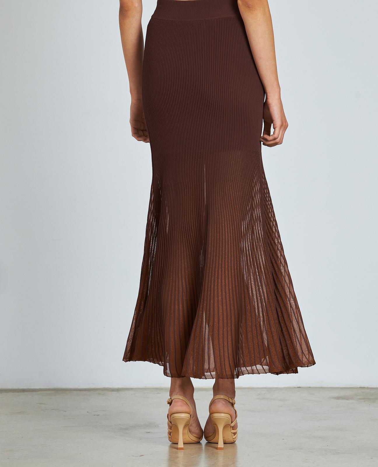 FALDA SEMITRANSPARENTE METALIZADA