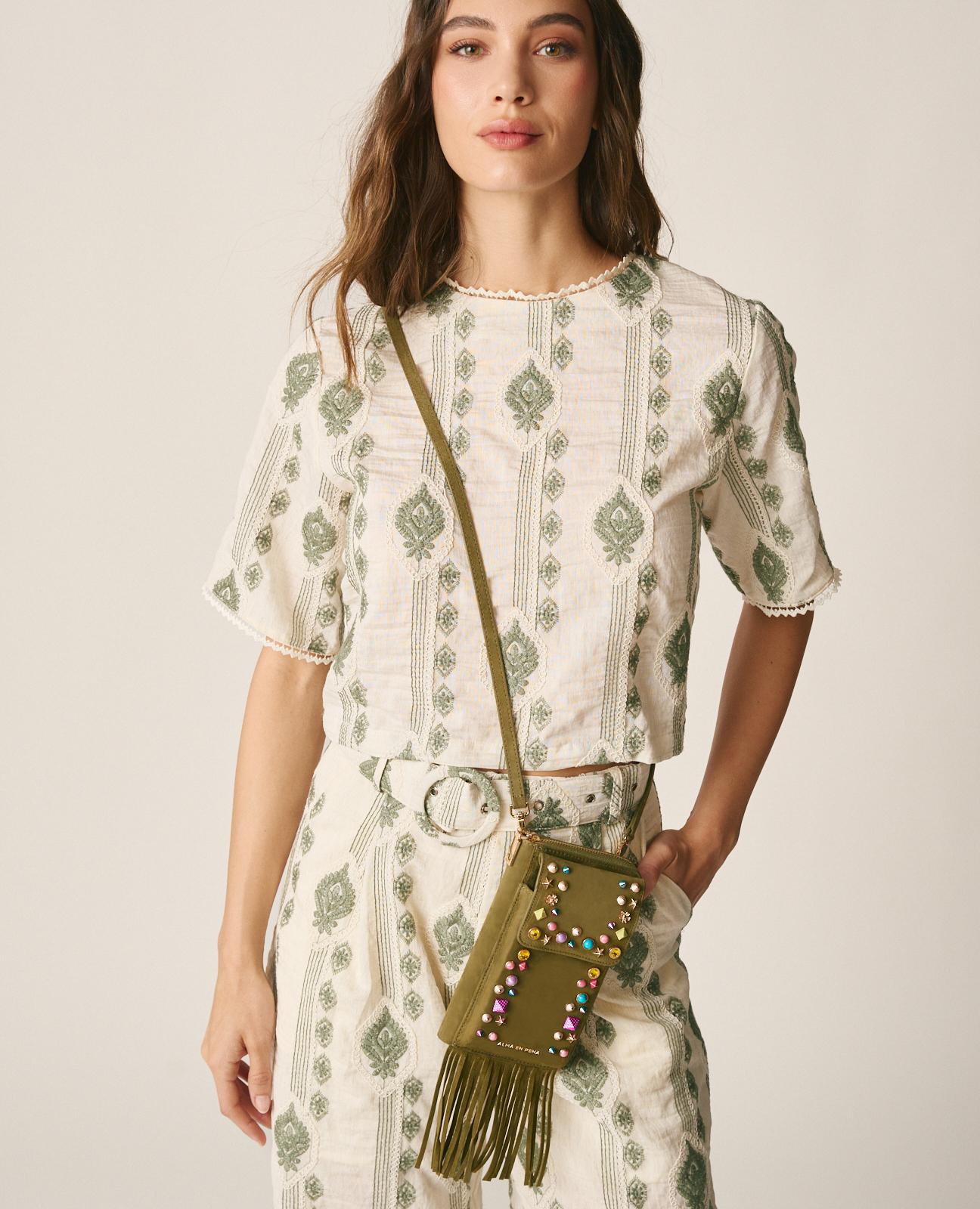 BOLSO CARTERA PEDRERÍA COLORES