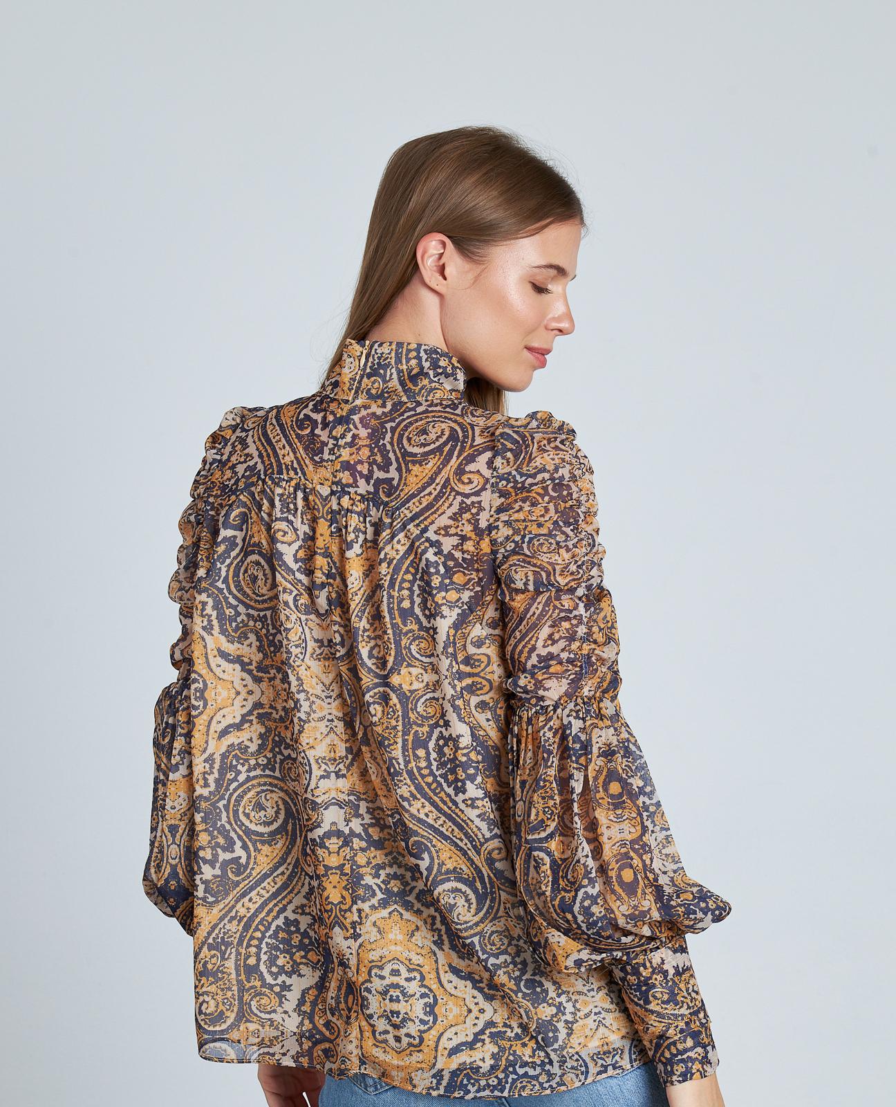 BLUSA ESTAMPADA ABOTONADA