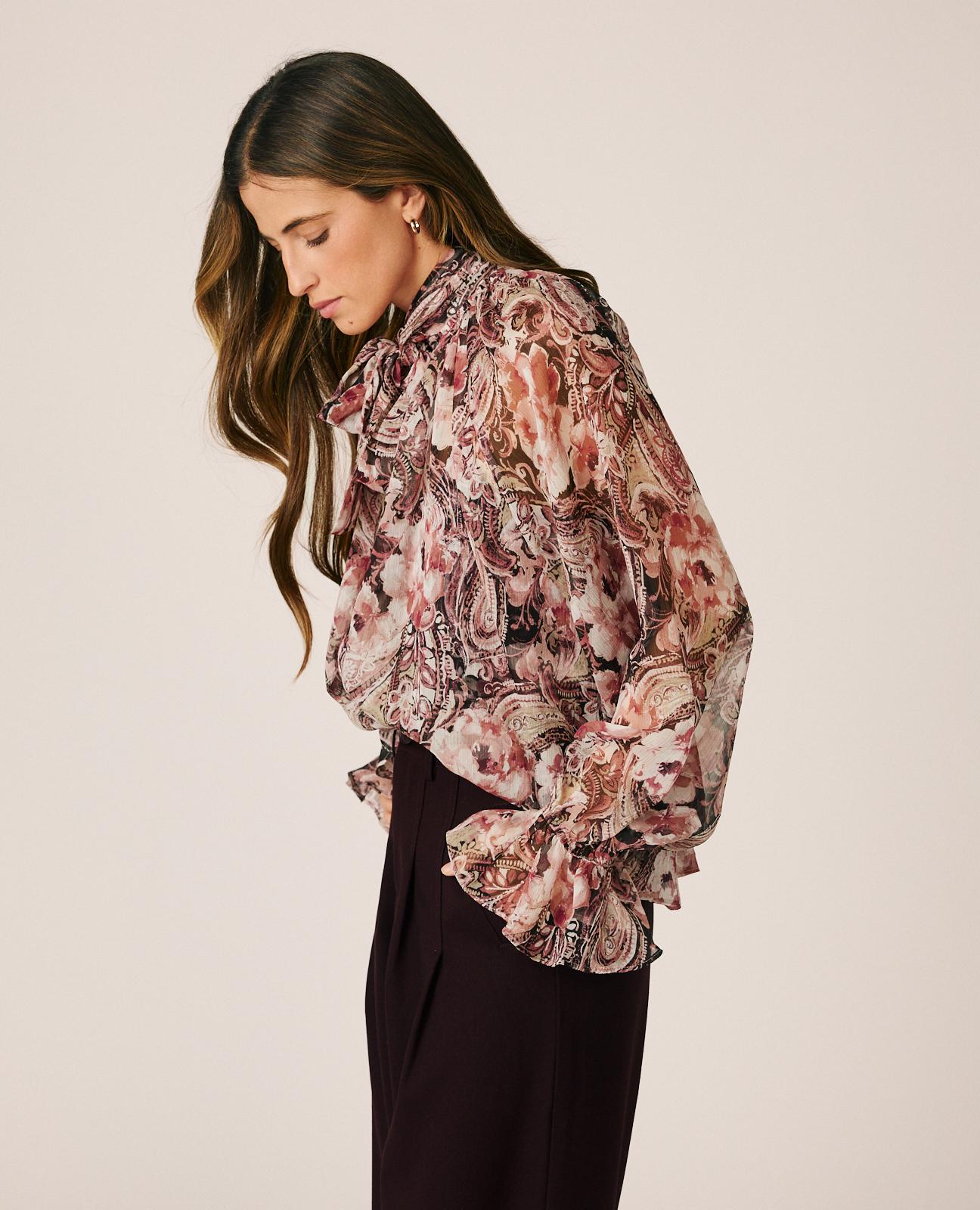 BLUSA GASA FLORAL