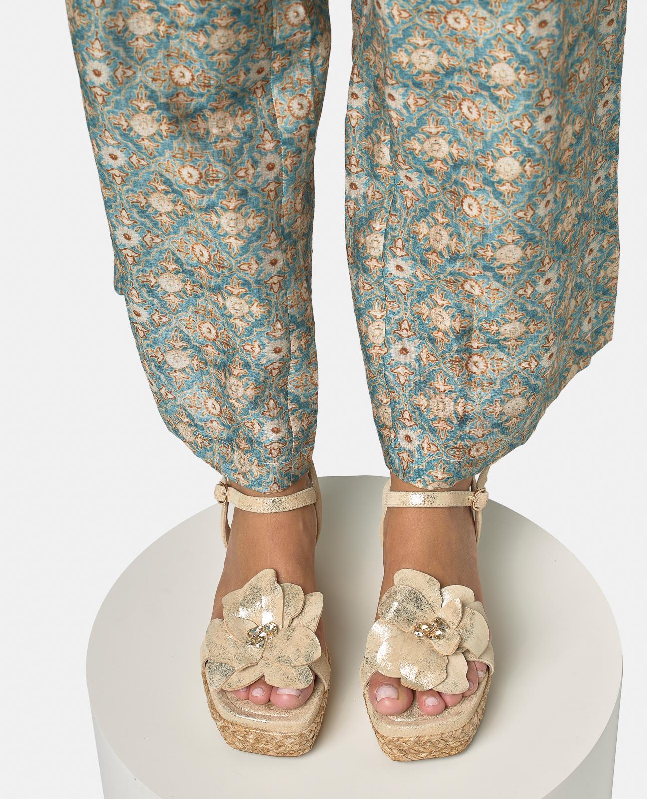 SANDALIA ESPARTO DETALLE FLOR