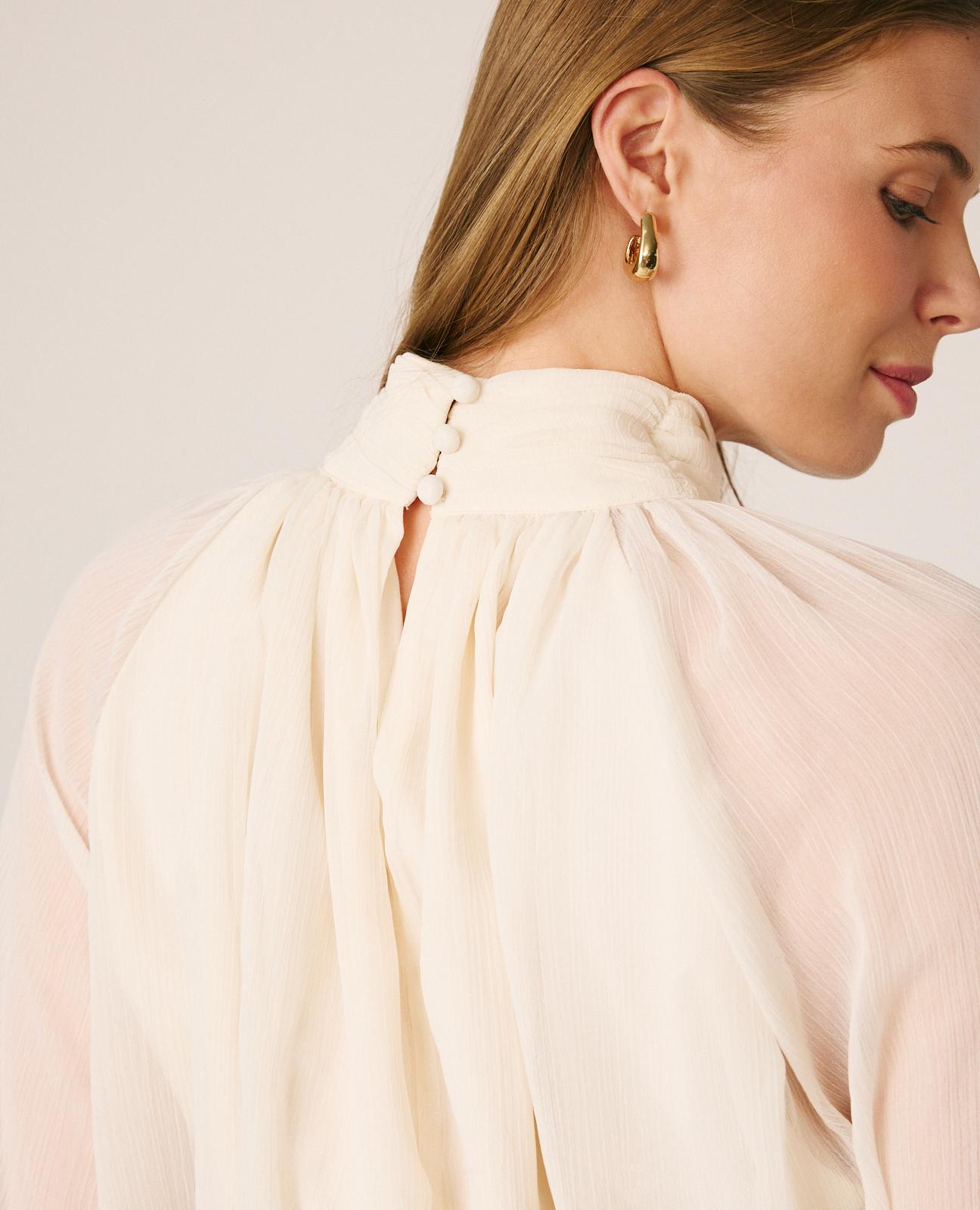 BLUSA GASA DRAPEADA