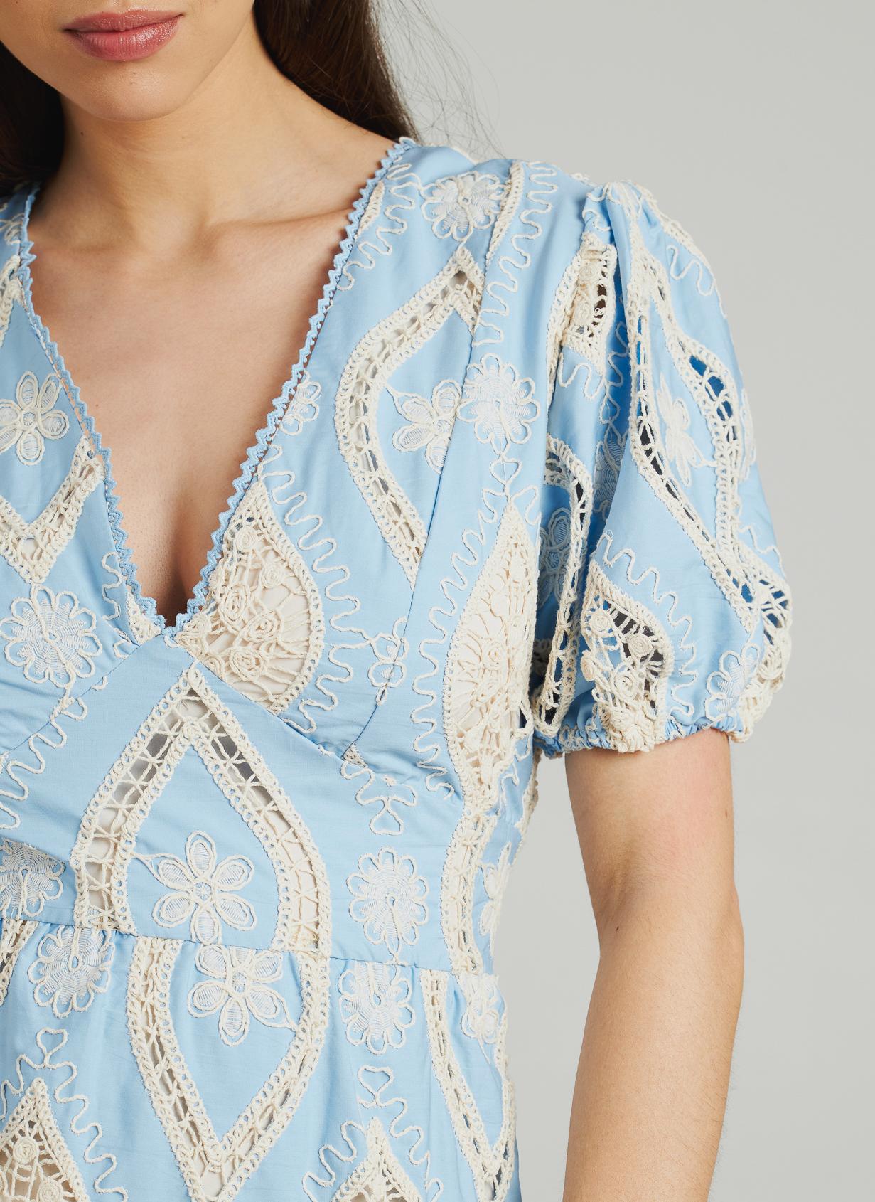 SHORT EMBROIDERED DRESS