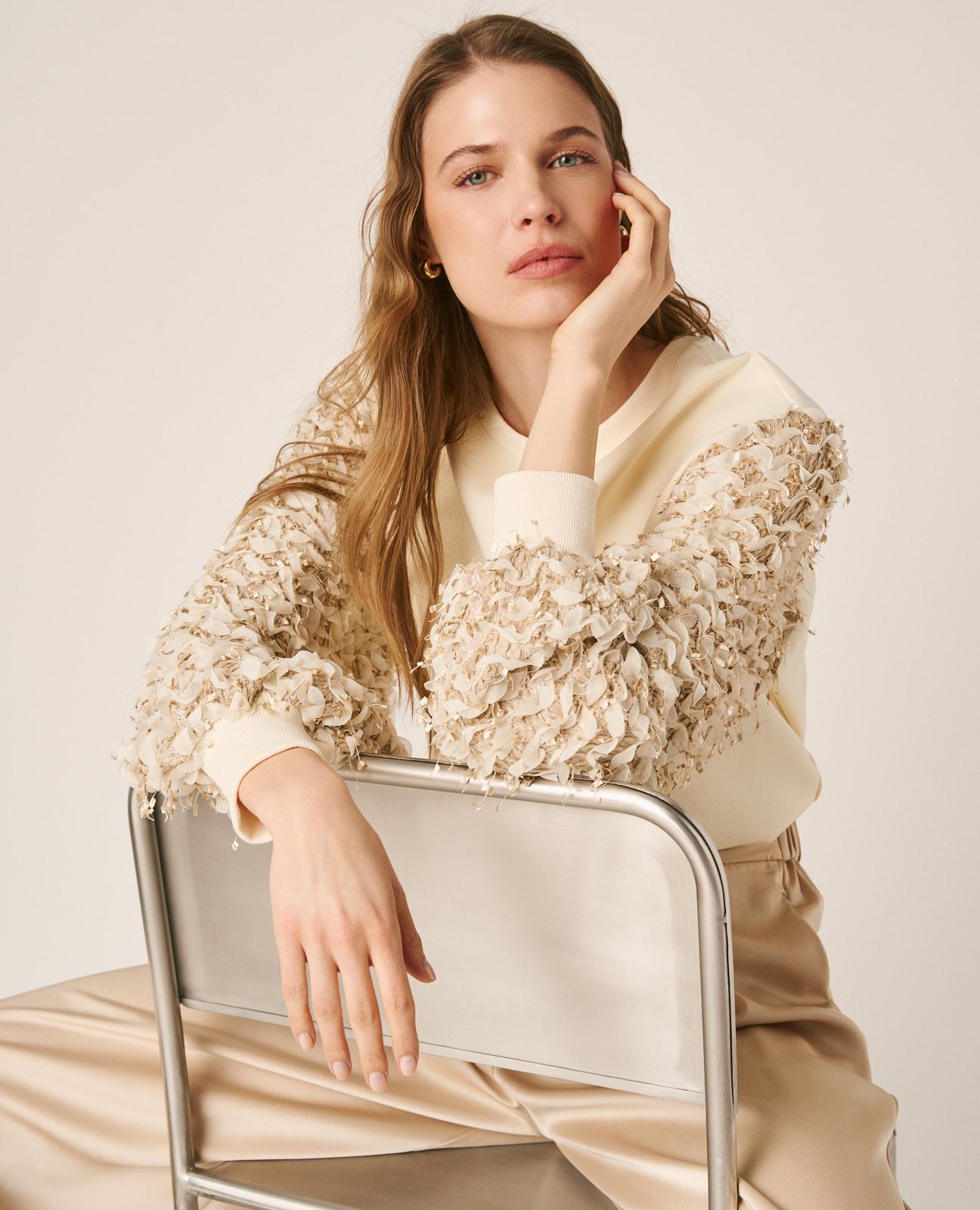 SUDADERA MANGA ABULLONADA