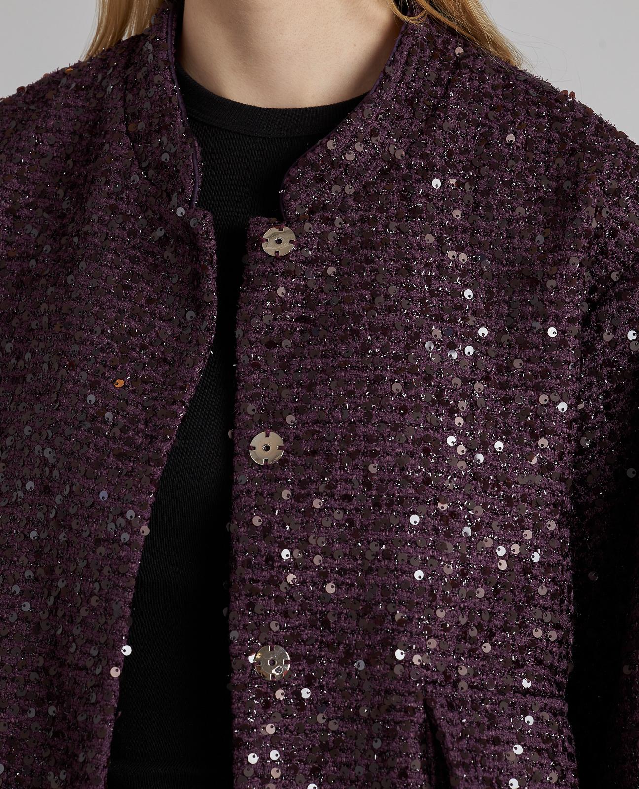 SEQUINED BOMBER JACKET