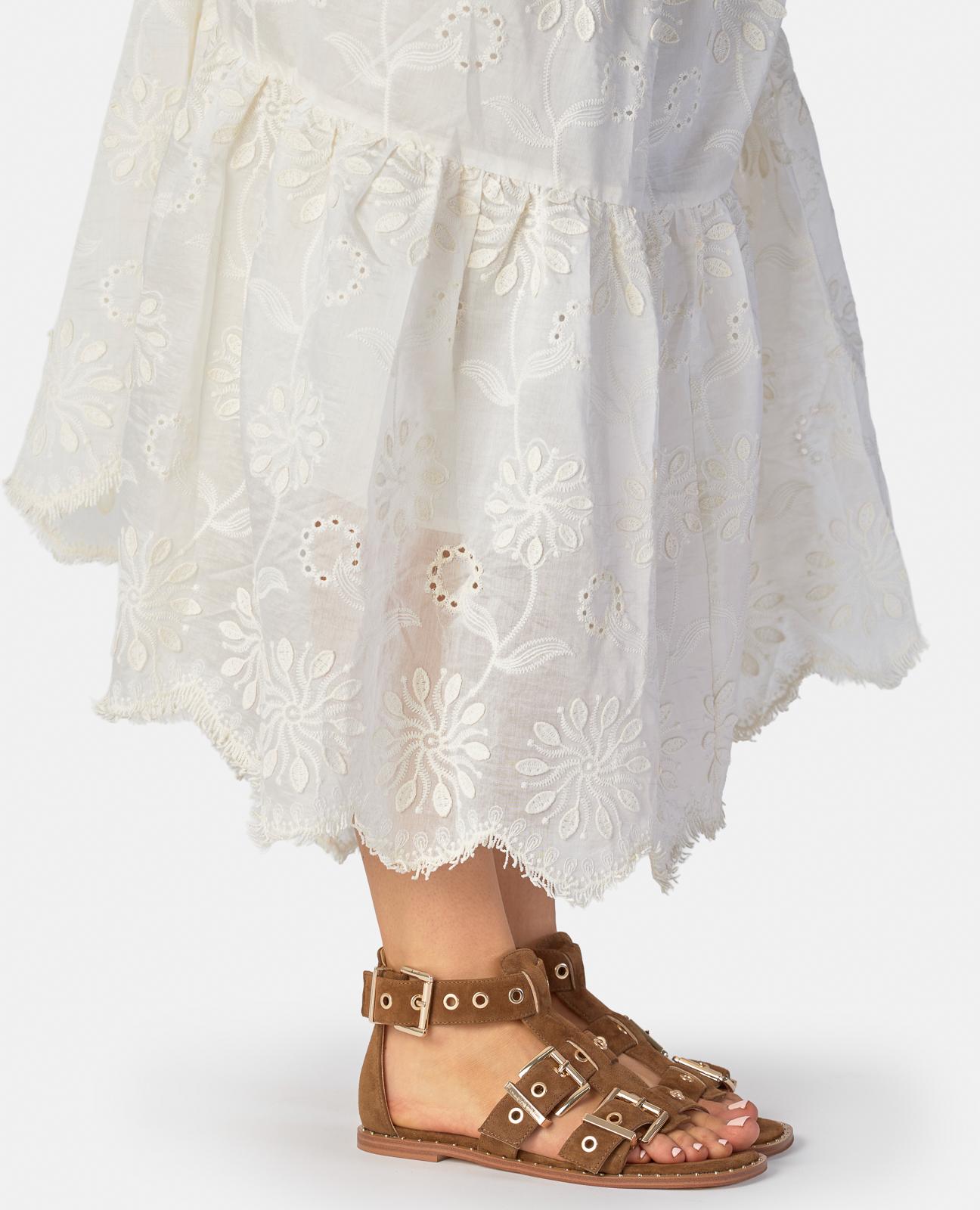 SANDALIA PLANA CON HEBILLA ANCHA