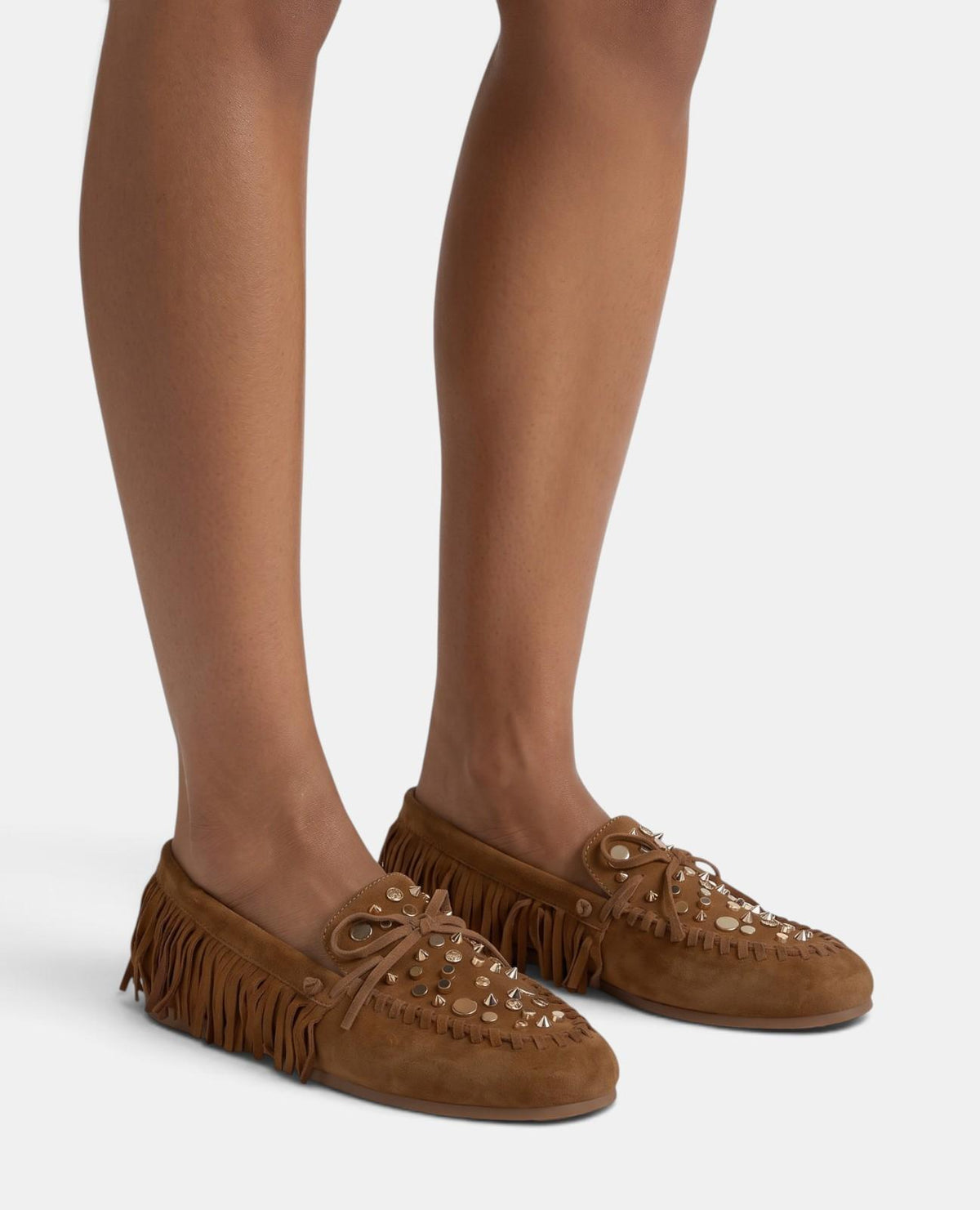 MOCASÍN DE ANTE CON FLECOS