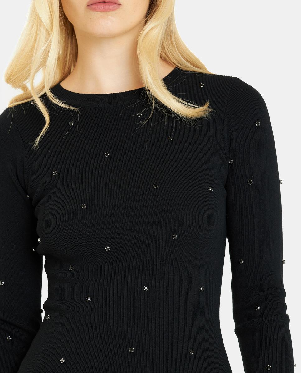 LONG DRESS WITH RHINESTONES