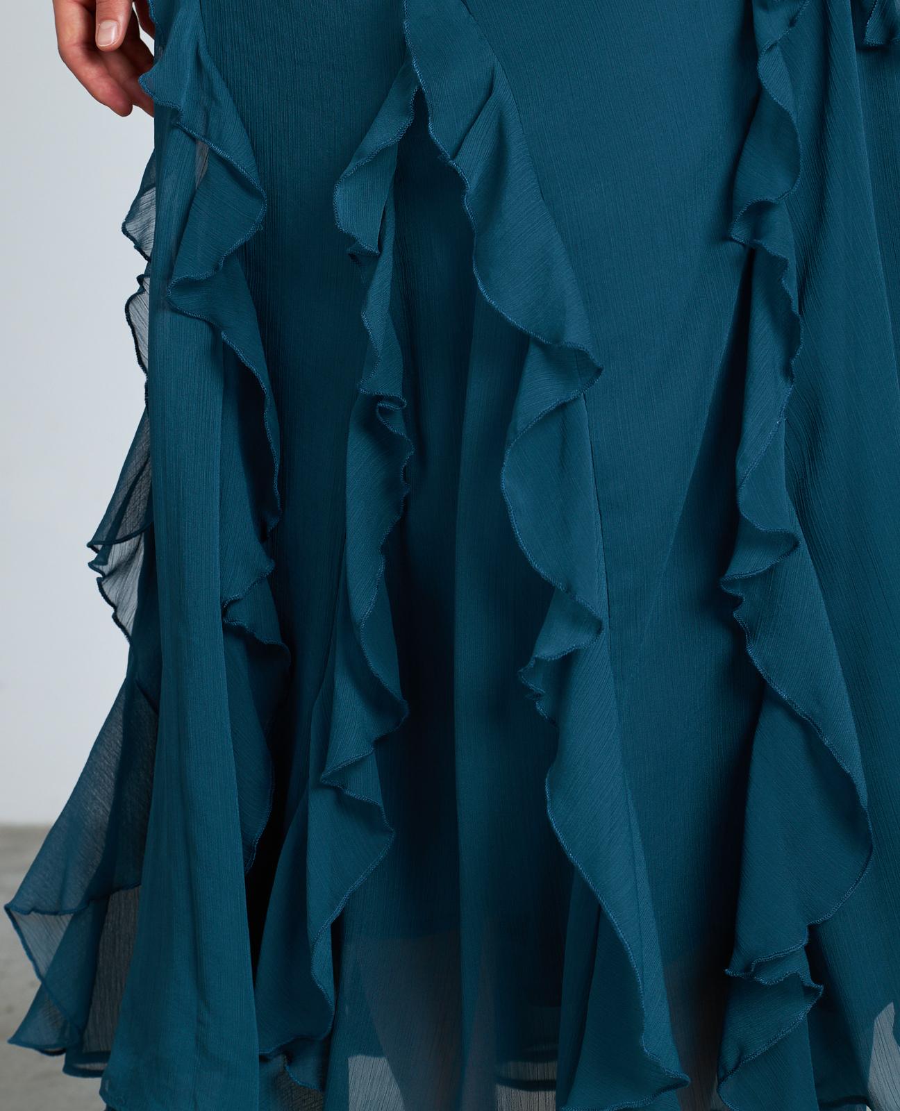 JUPE MIDI À VOLANTS