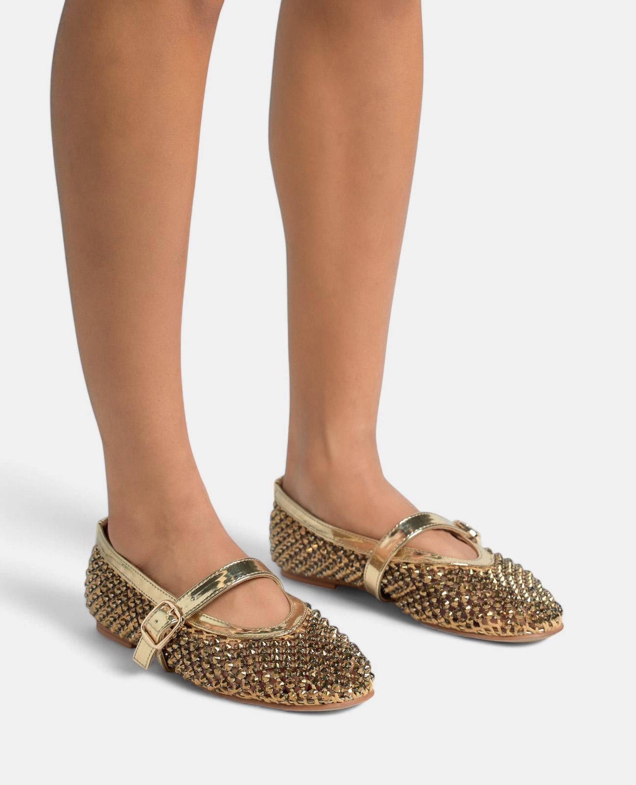 BALLERINA-NETZ MIT STRASSSTEINEN