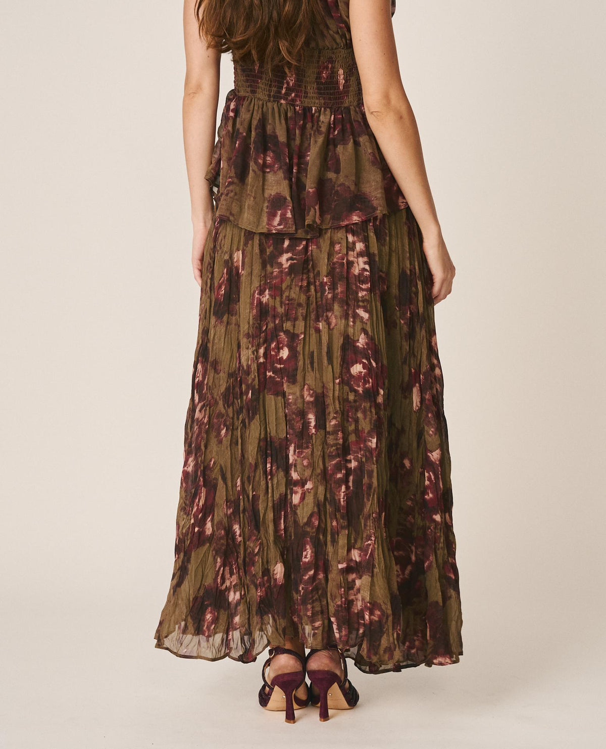 FALDA LARGA FLORAL