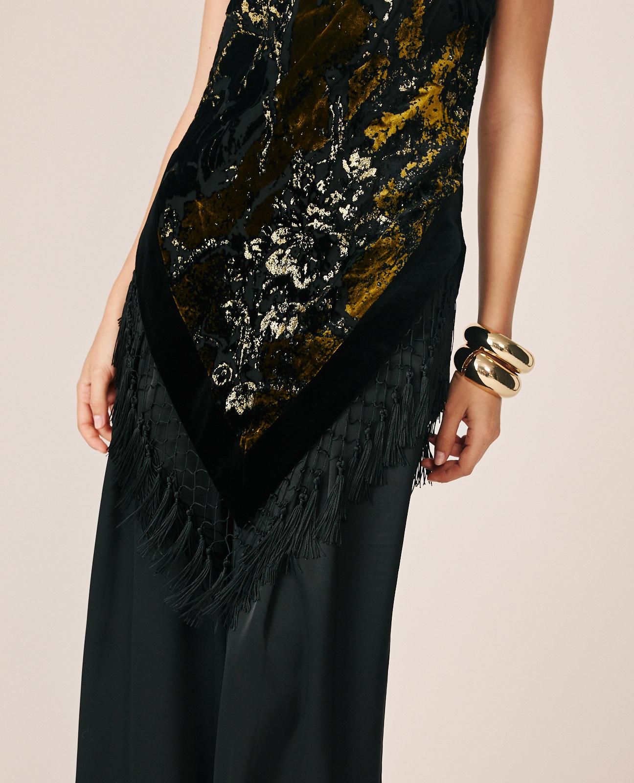 TOP HALTER ESTAMPADO ABSTRACTO