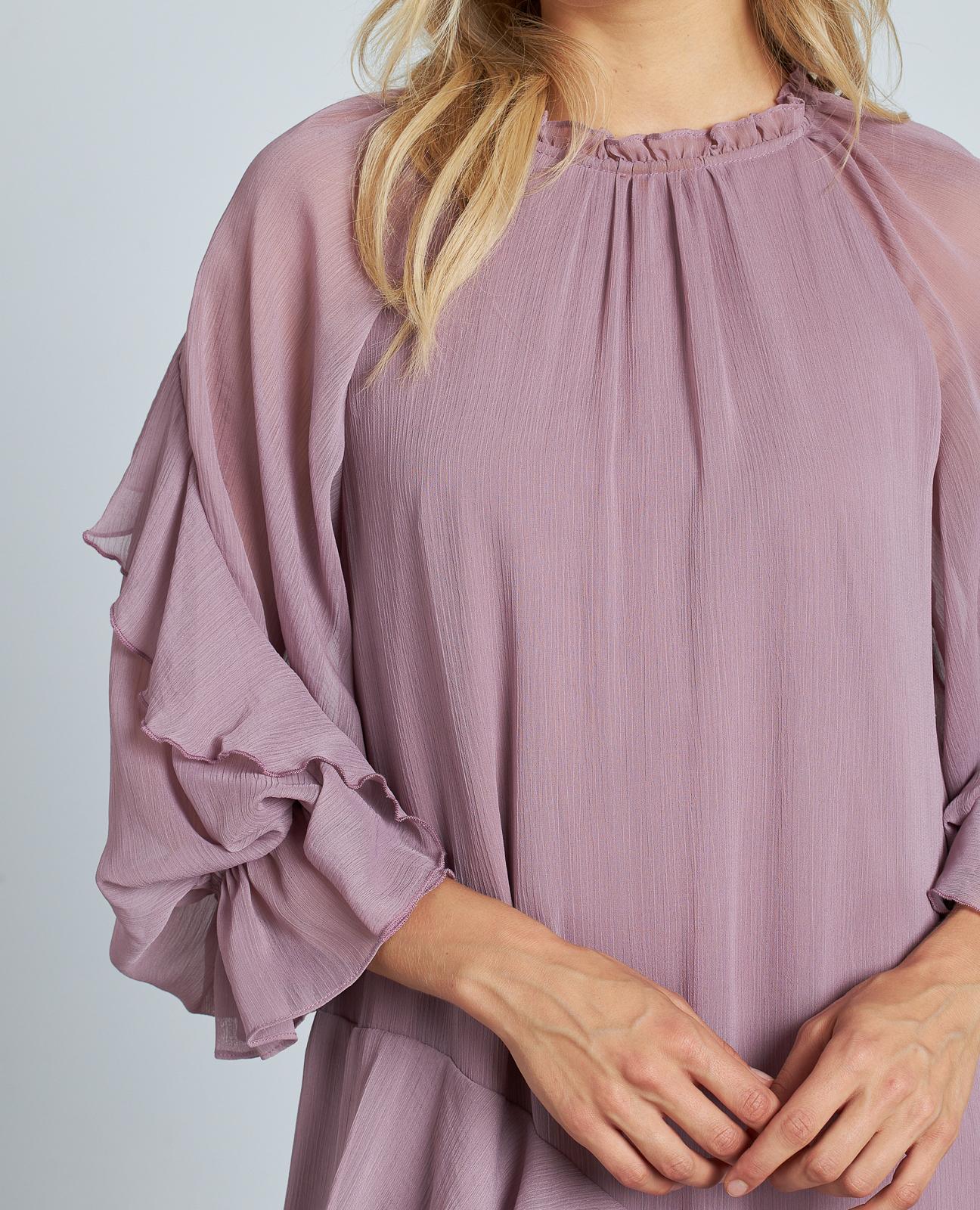 VESTIDO STRAIGHT VOLANTES