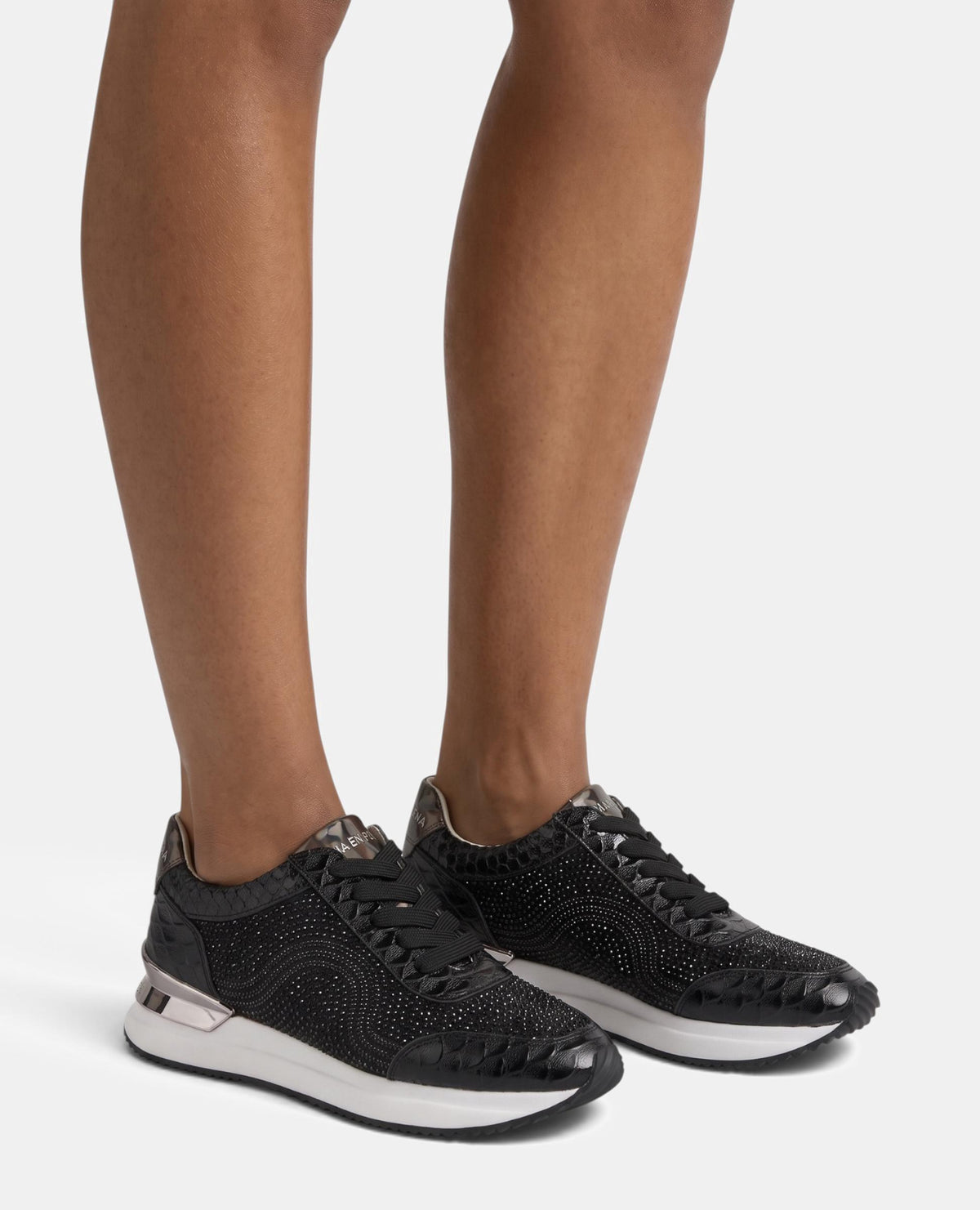 METALLIC SNEAKERS WITH Rhinestones