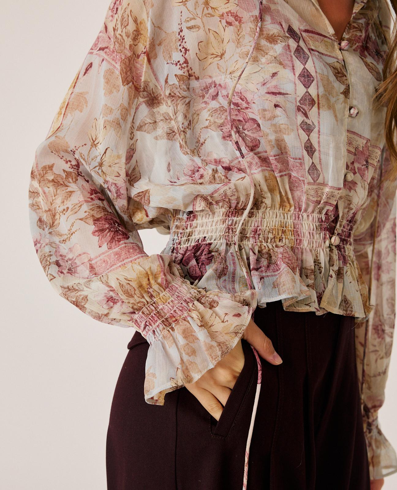BLUSA GASA FLORAL