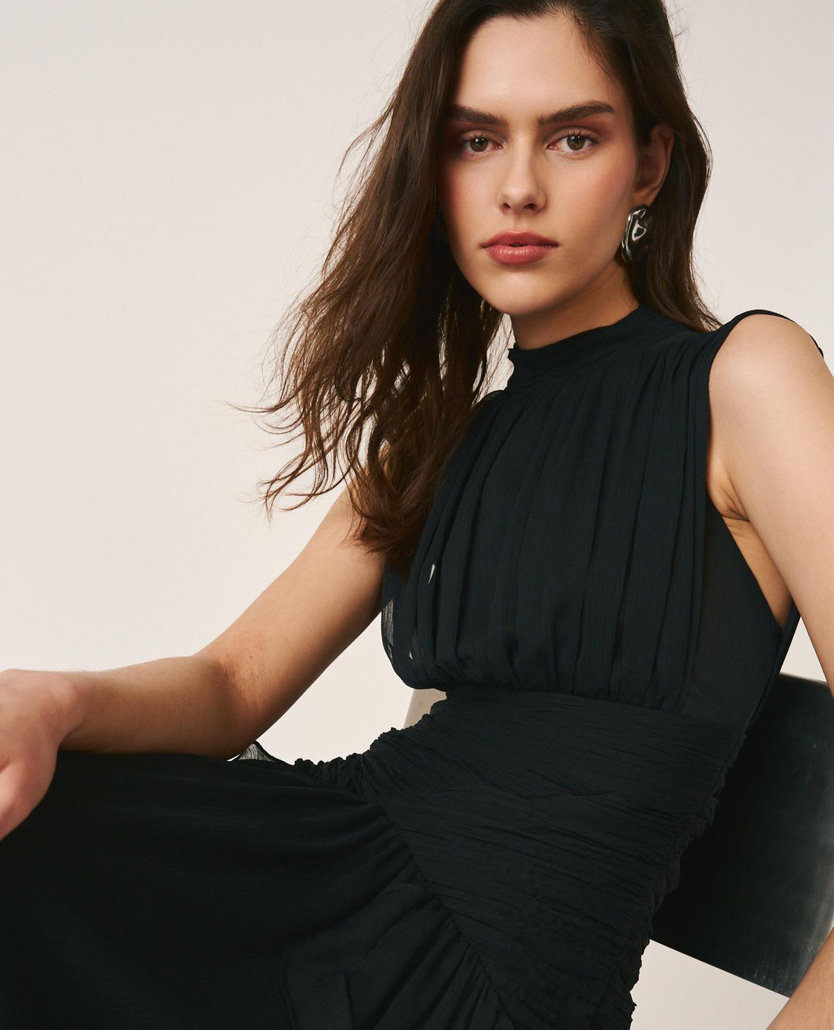 VESTIDO LARGO VOLANTES