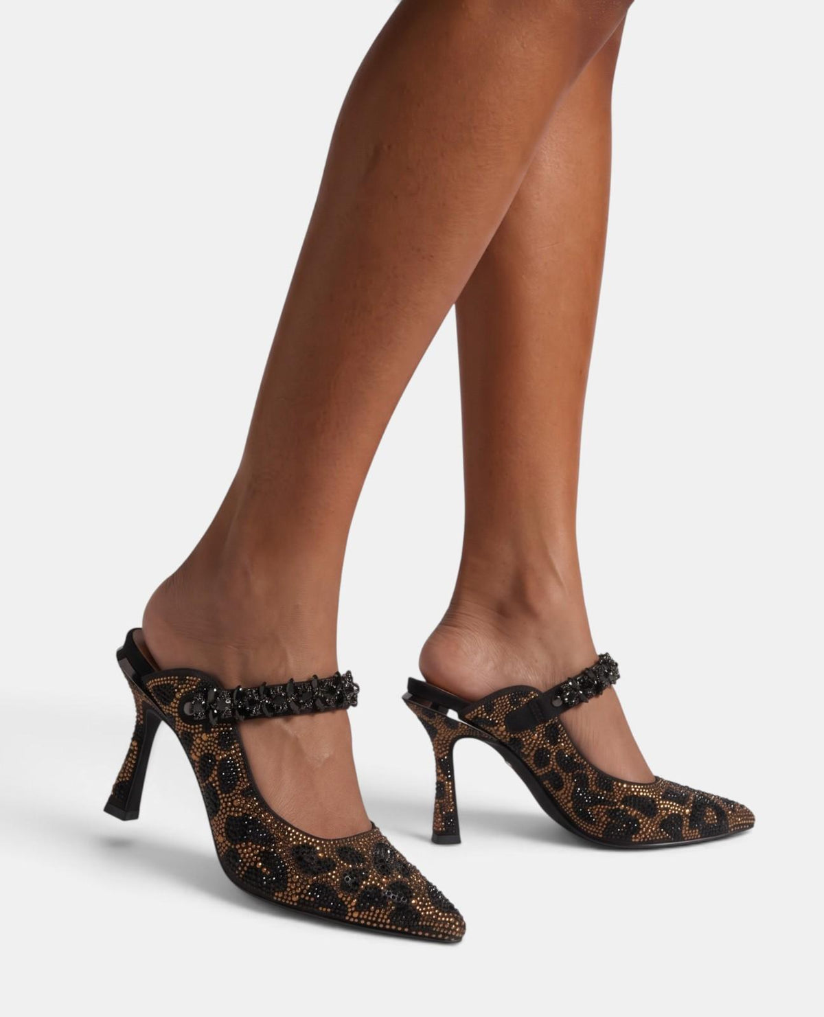 MULETTE SENZA TALLONE CON STAMPA ANIMAL PRINT